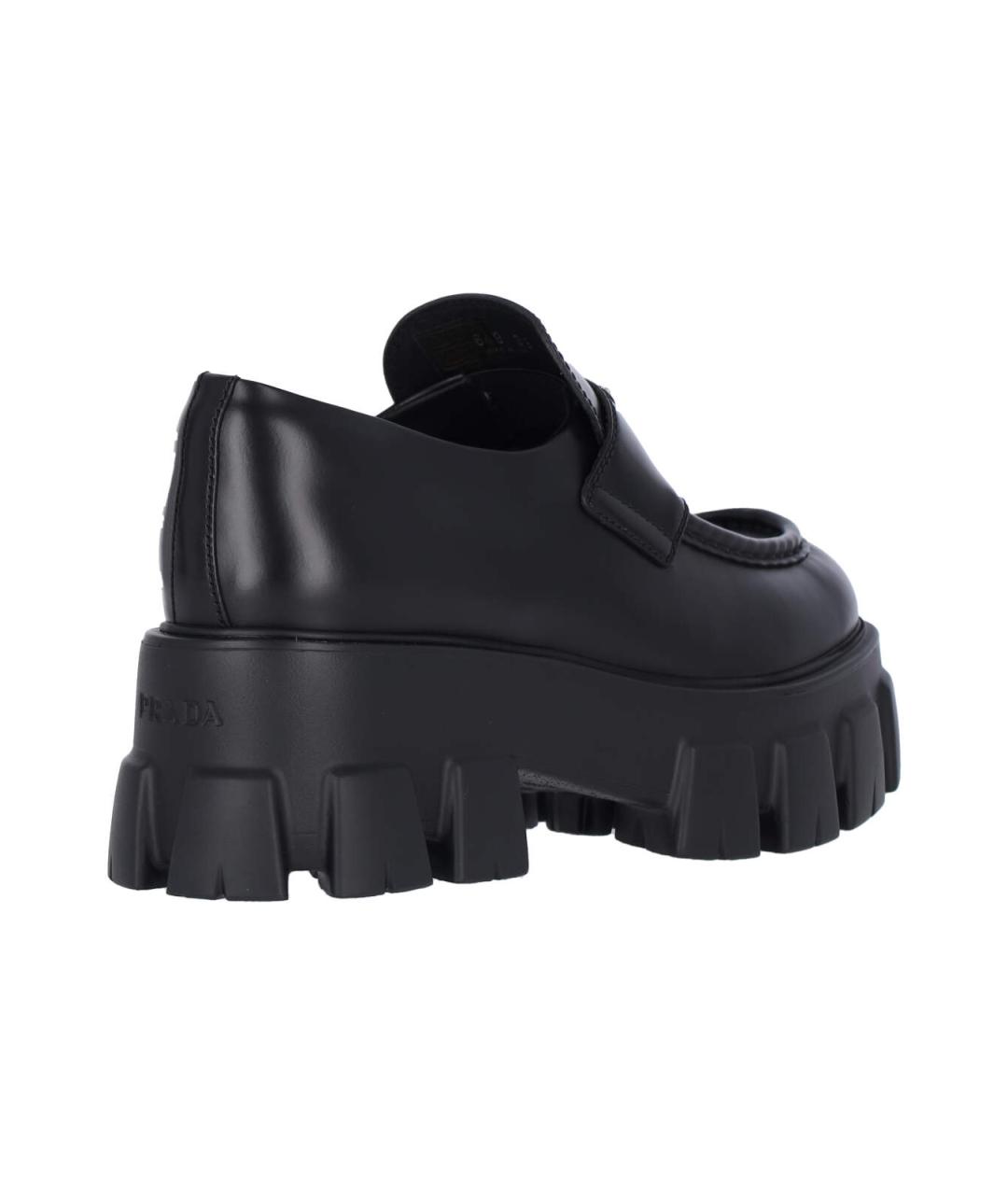 PRADA Черные кожаные лоферы, фото 4