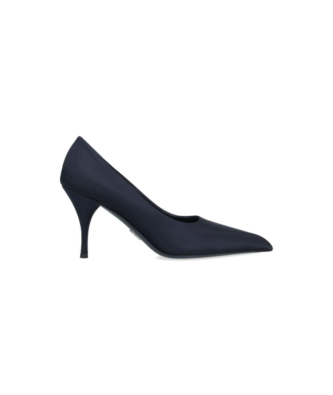 PRADA Синие синтетические туфли, фото 1