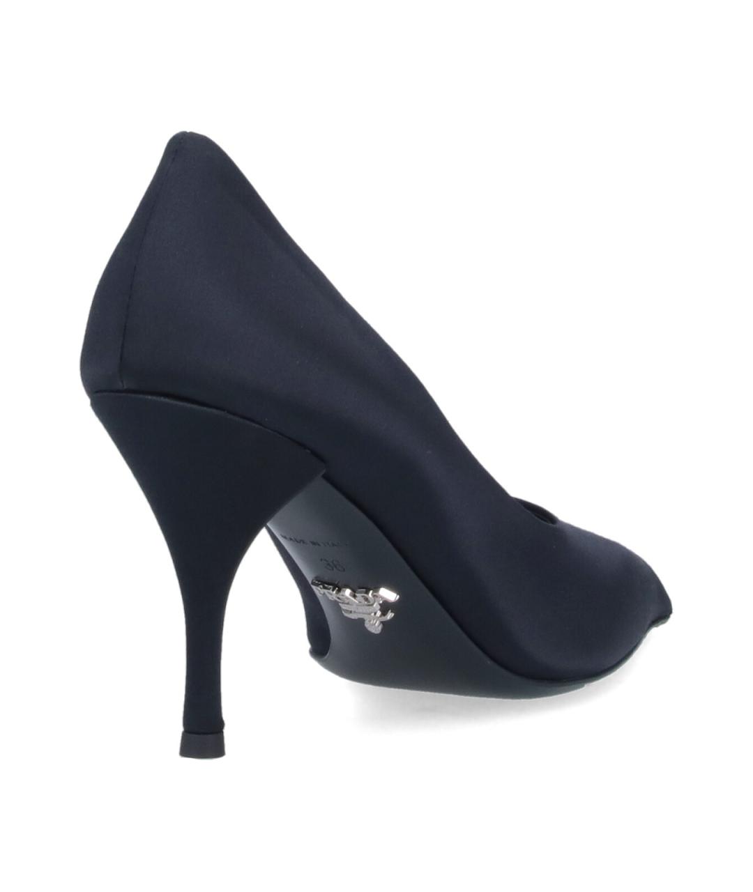 PRADA Синие синтетические туфли, фото 4