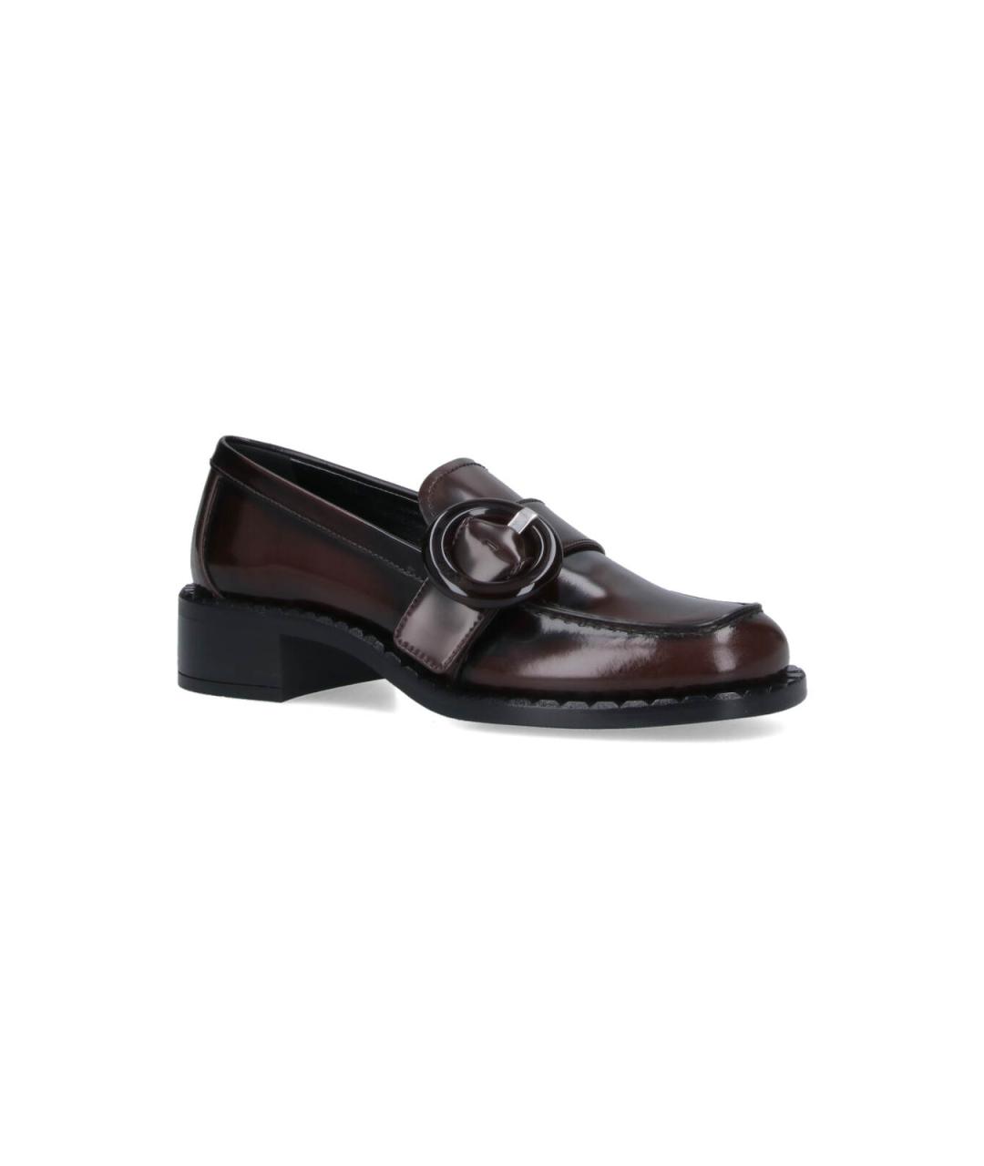 PRADA Коричневые кожаные лоферы, фото 2