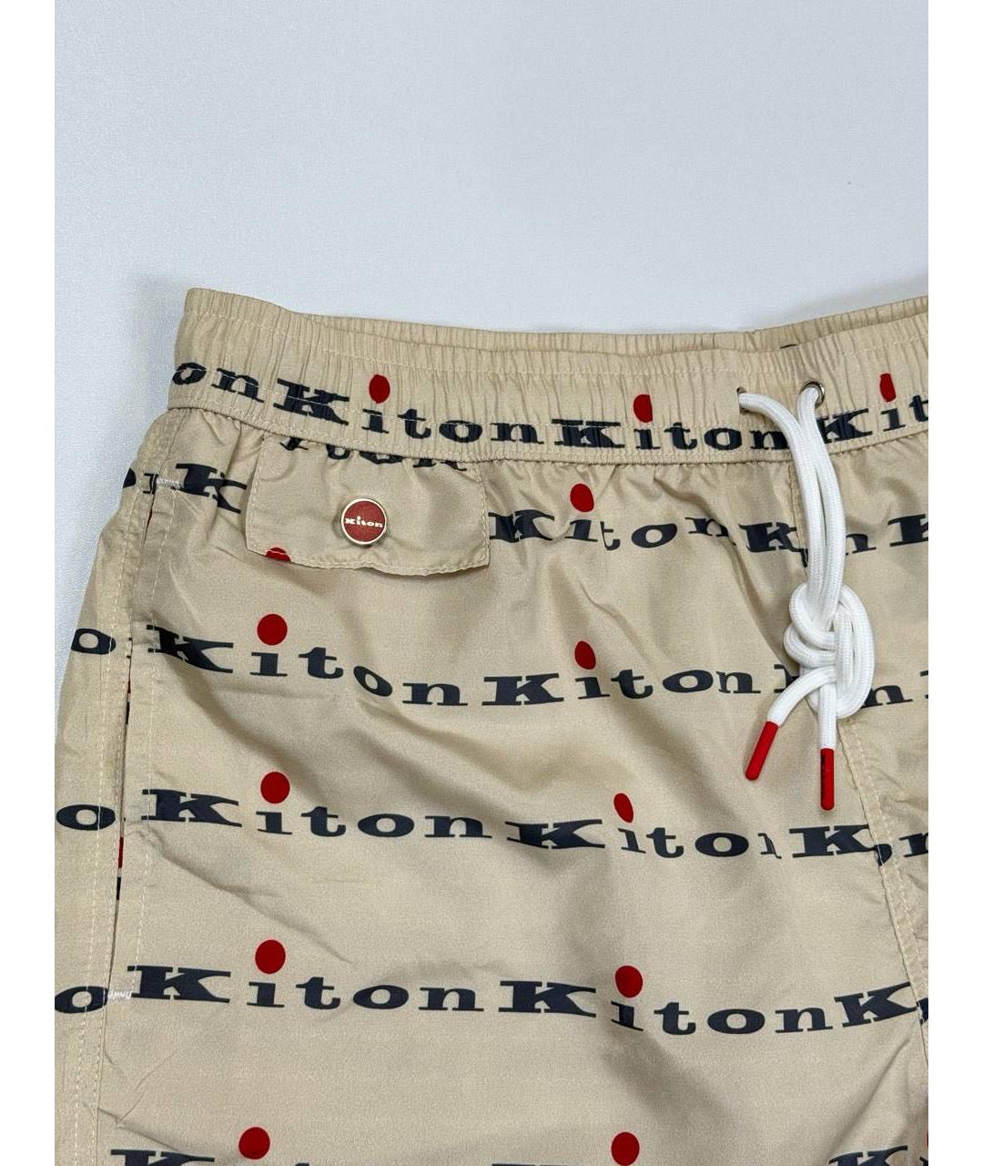 KITON Бежевые плавки, фото 4