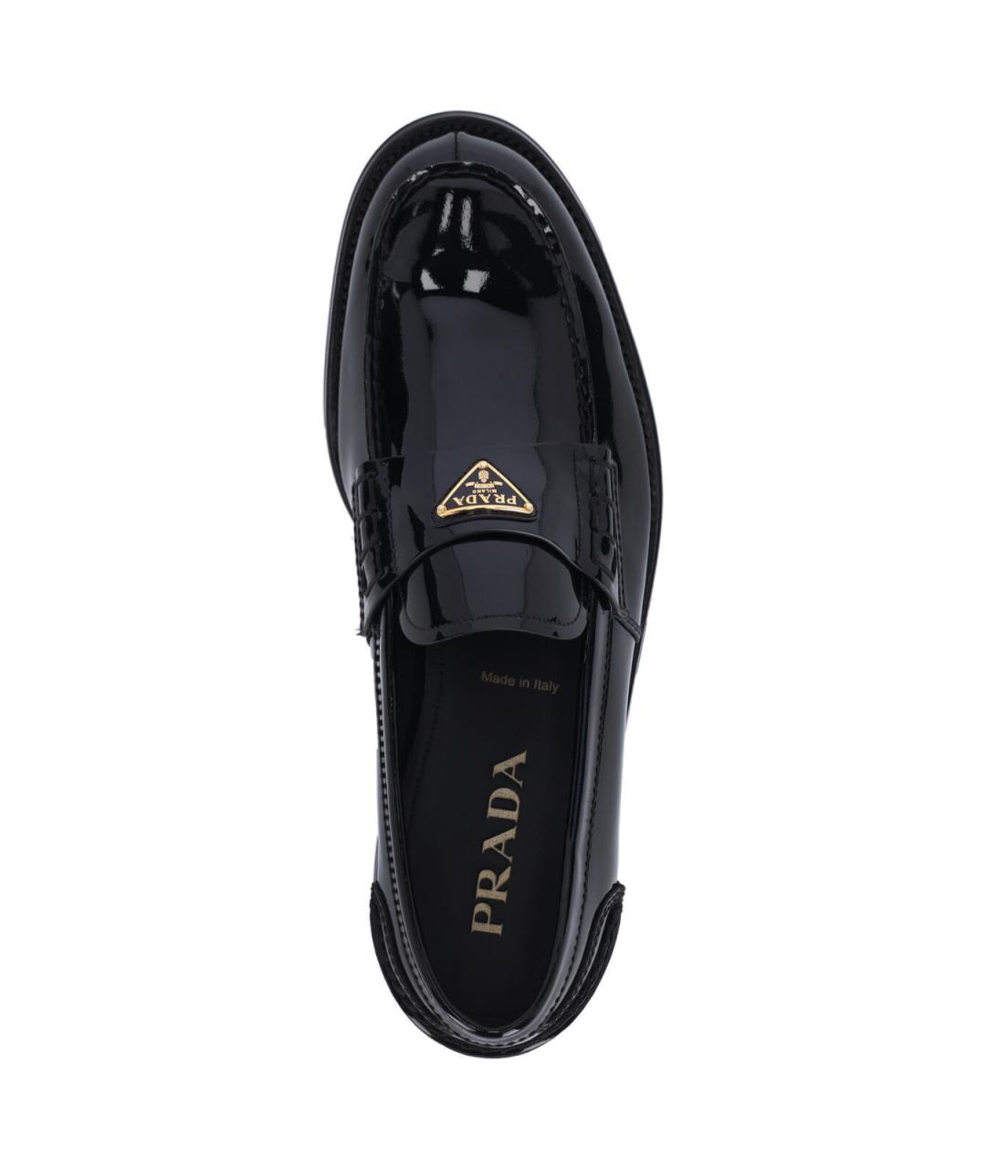 PRADA Черные кожаные лоферы, фото 5