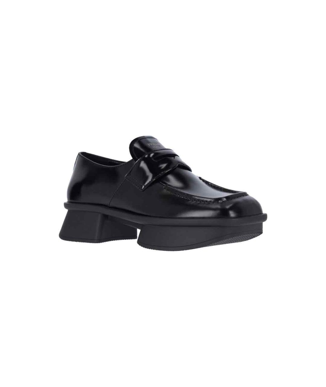 PRADA Черные кожаные лоферы, фото 2