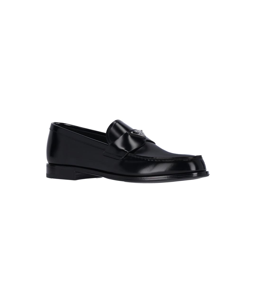 PRADA Черные кожаные лоферы, фото 2