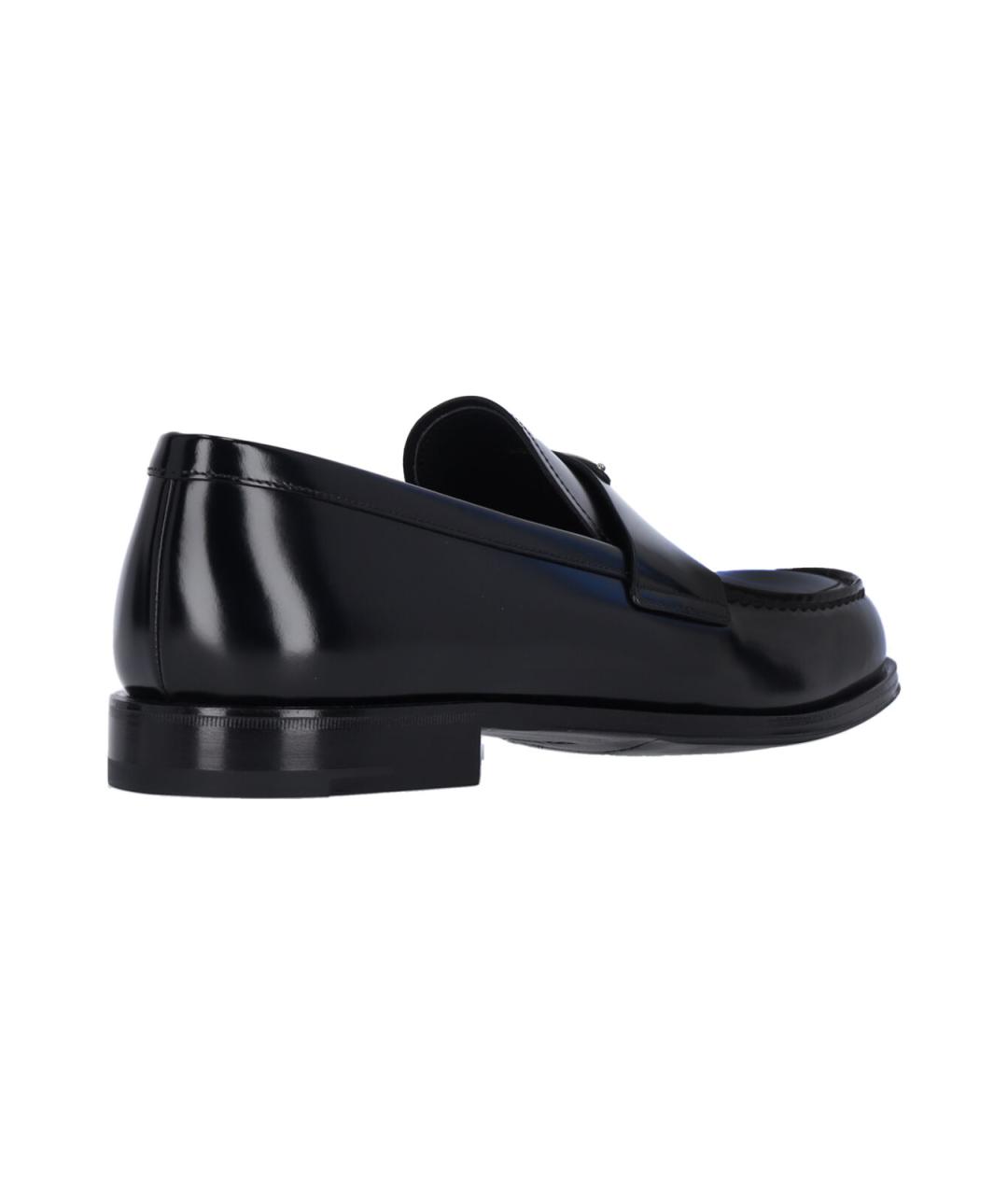 PRADA Черные кожаные лоферы, фото 4