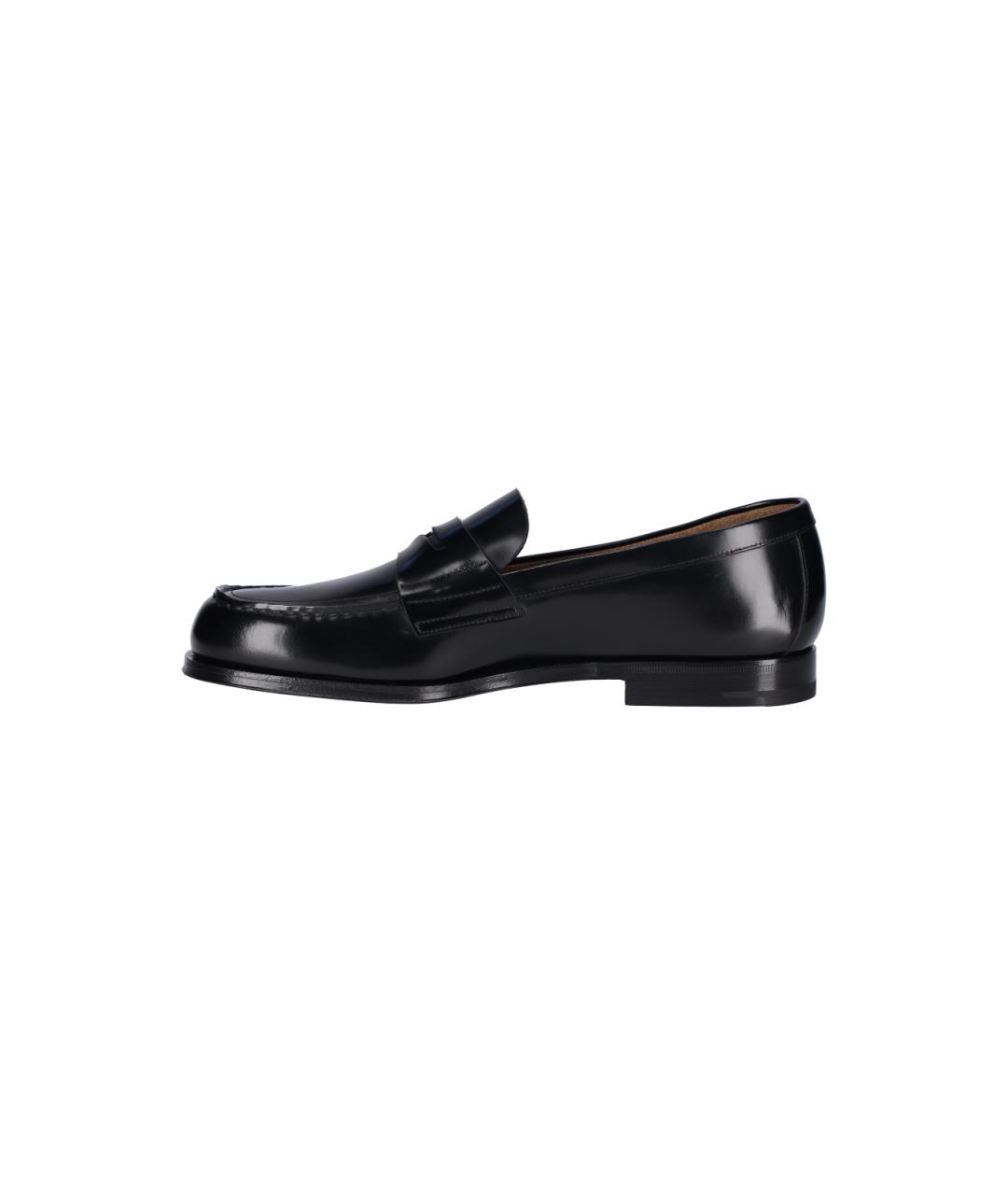 PRADA Черные кожаные лоферы, фото 3