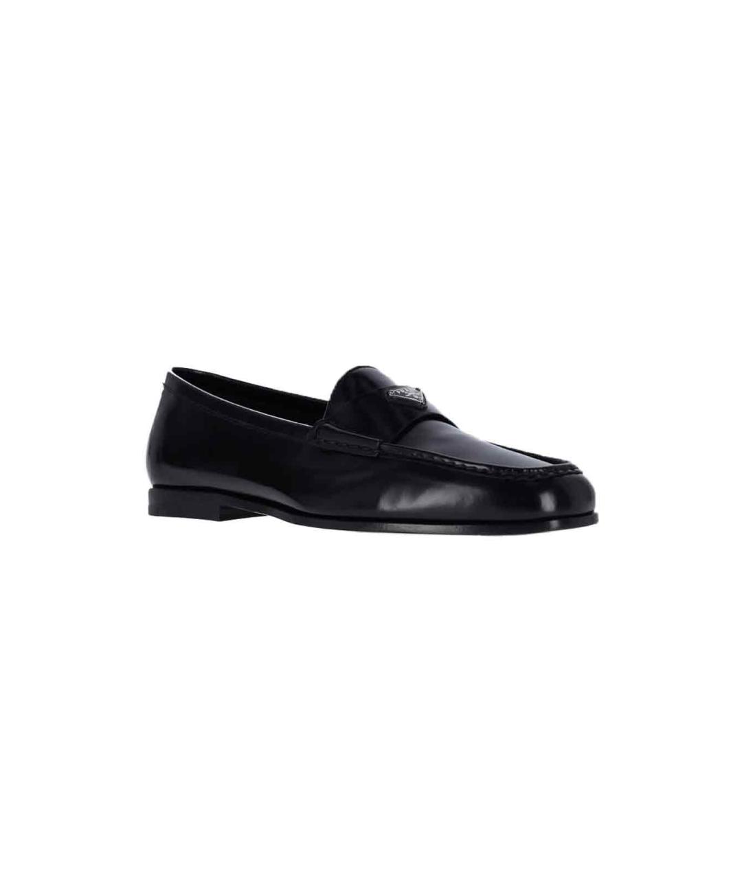 PRADA Черные кожаные лоферы, фото 2