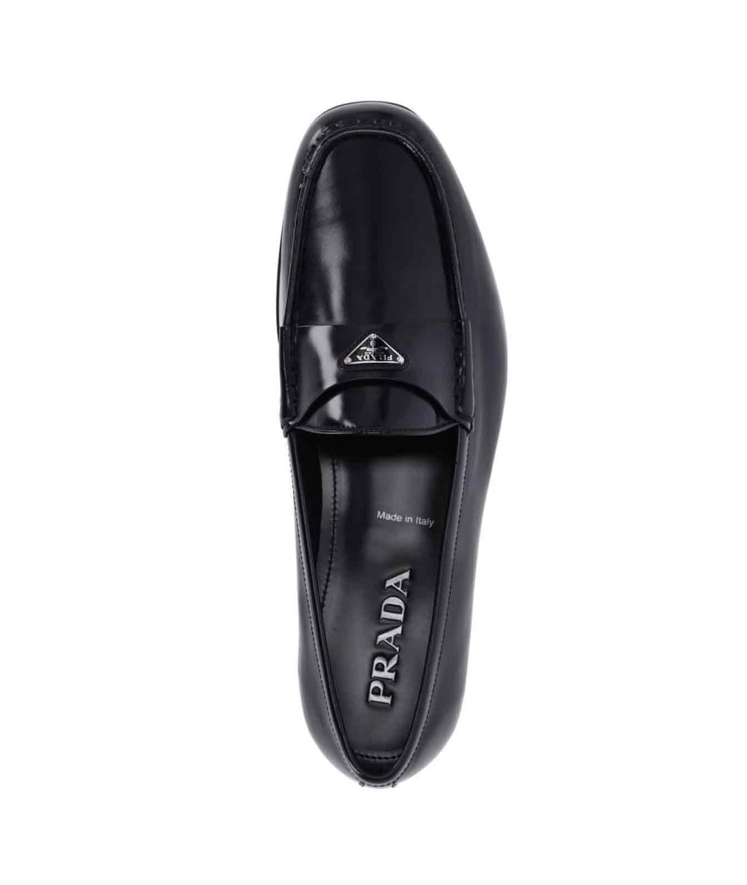 PRADA Черные кожаные лоферы, фото 5