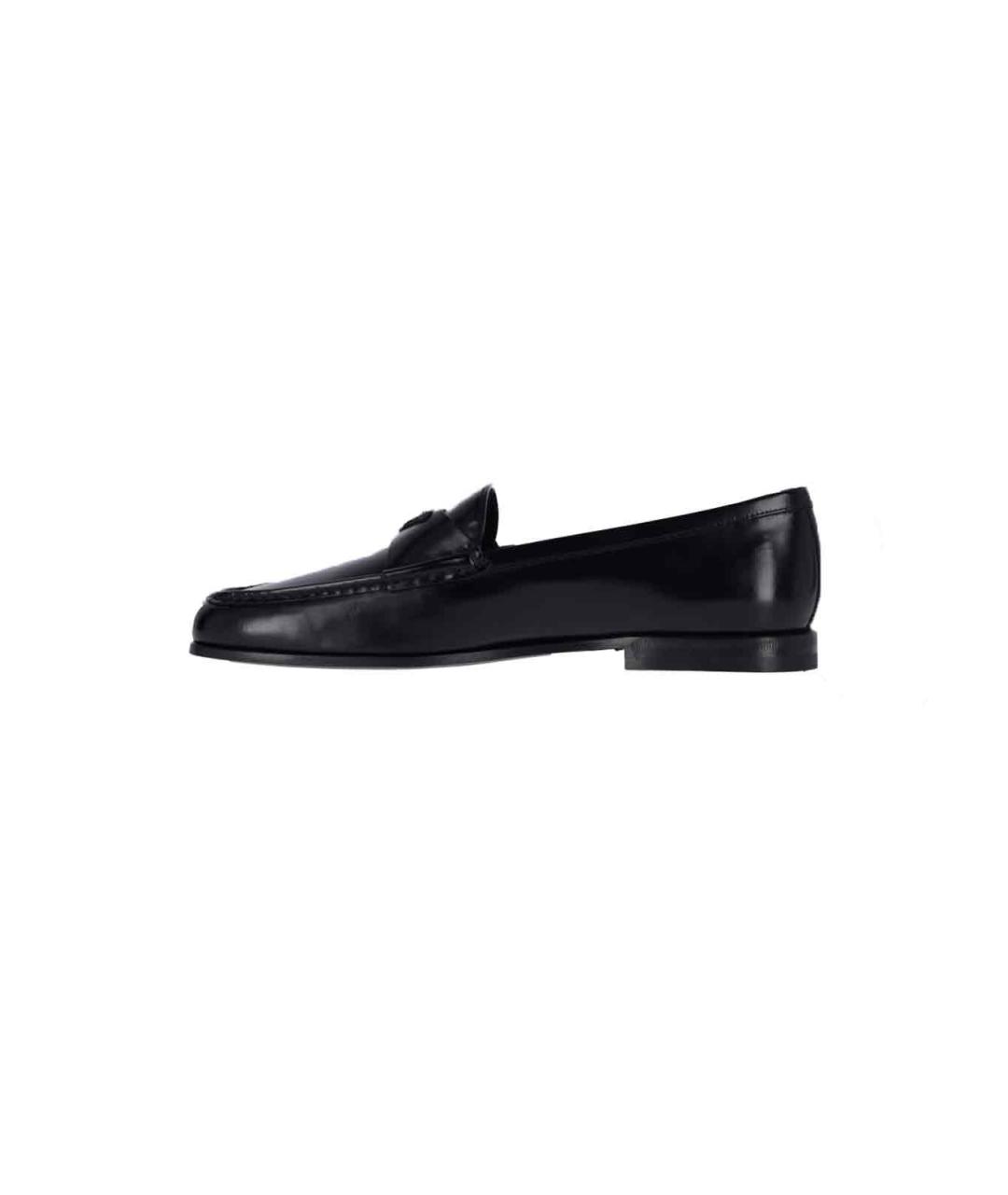 PRADA Черные кожаные лоферы, фото 3