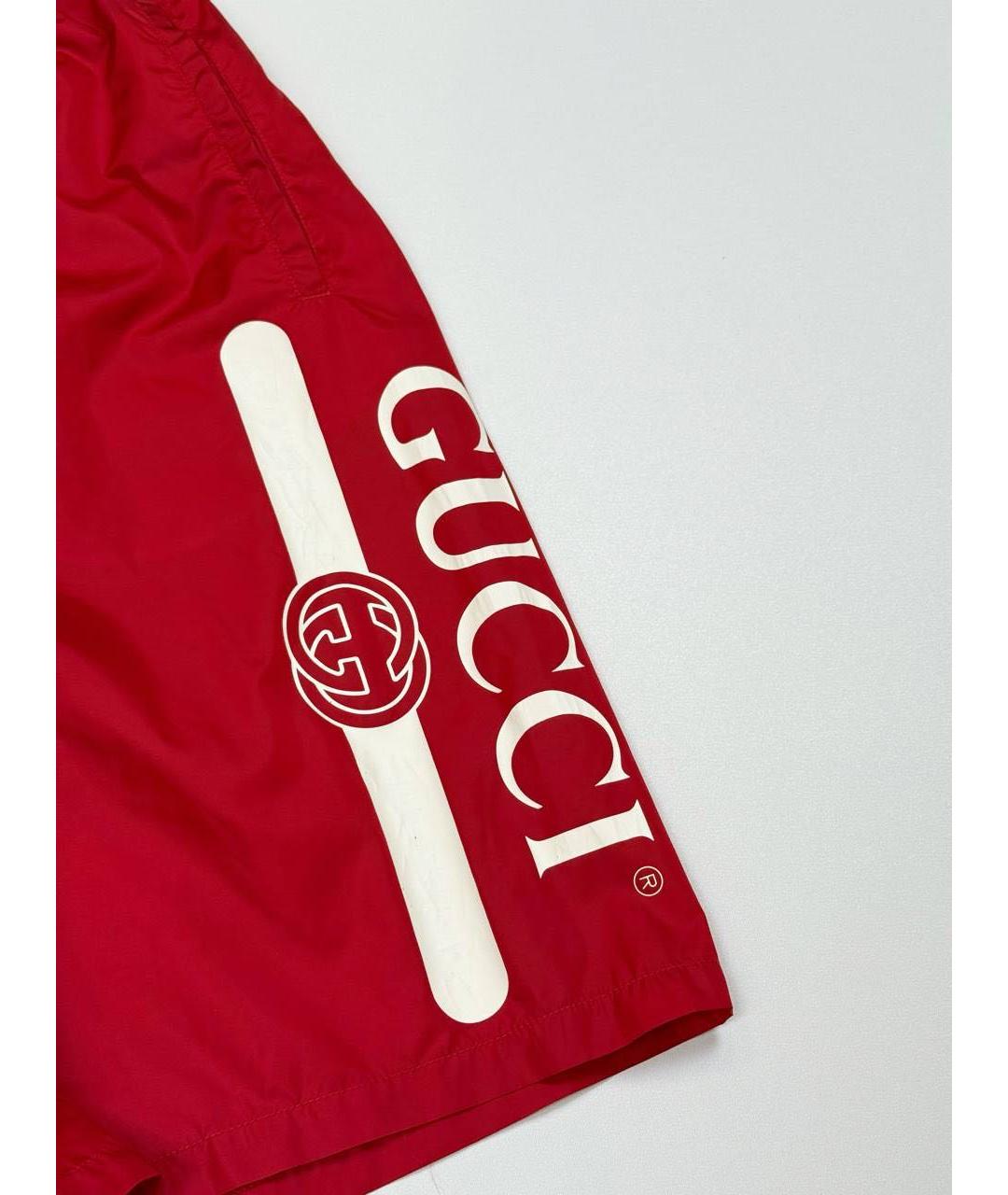 GUCCI Красные шорты, фото 2
