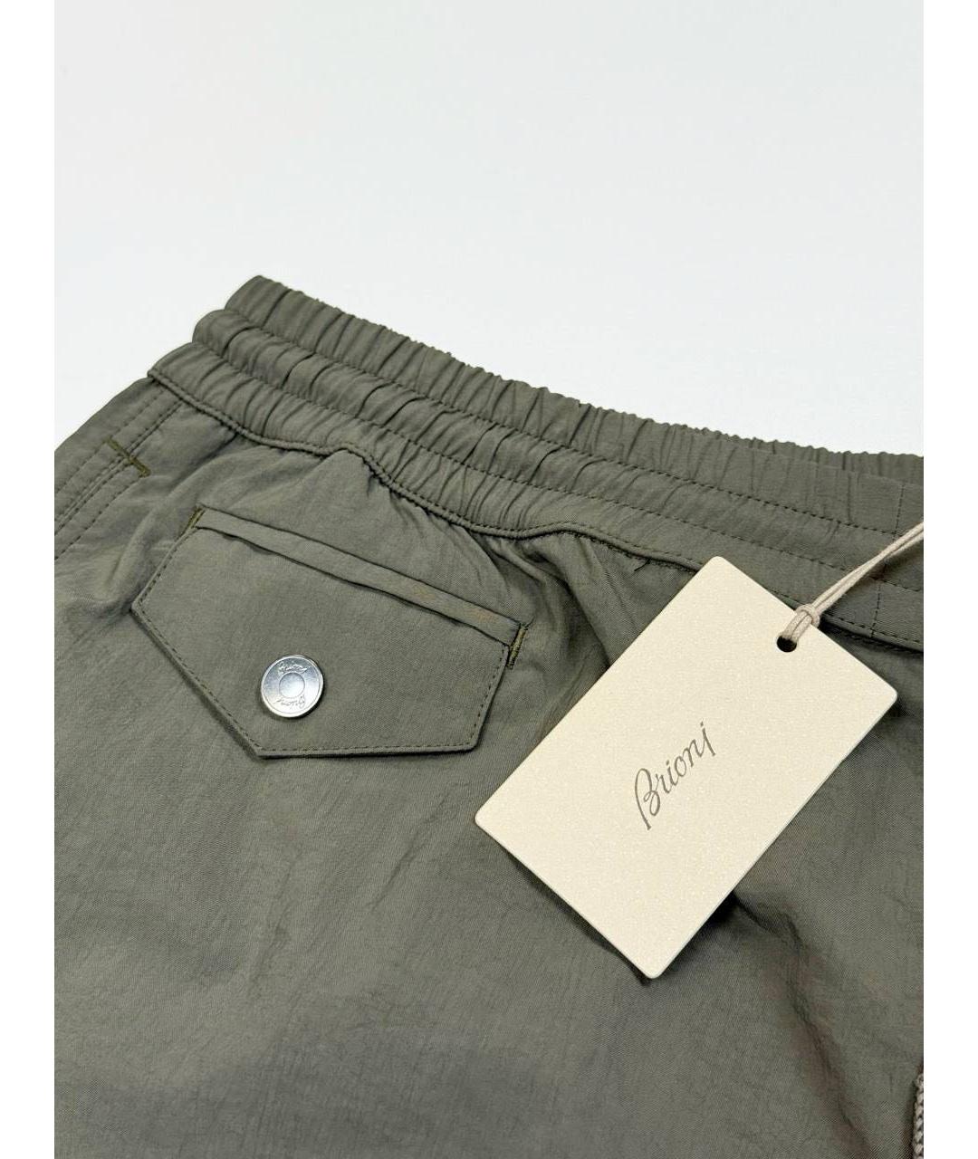 BRIONI Хаки шорты, фото 2