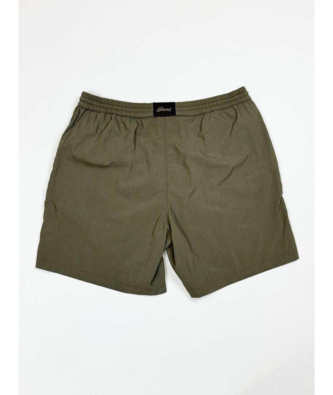 BRIONI Хаки шорты, фото 4