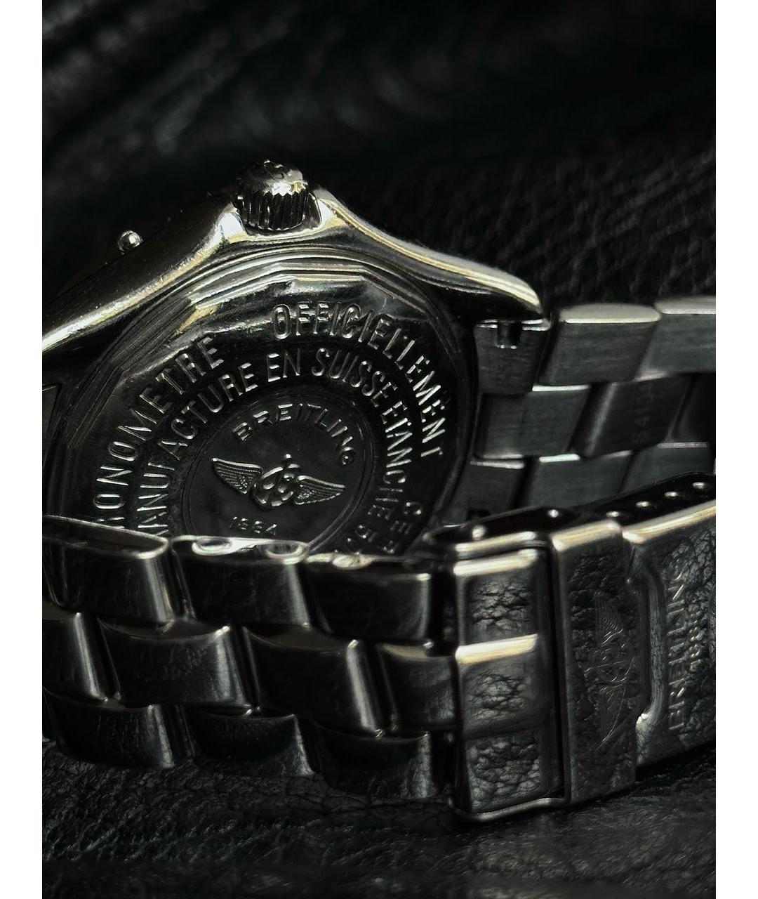 BREITLING Серебряные металлические часы, фото 6