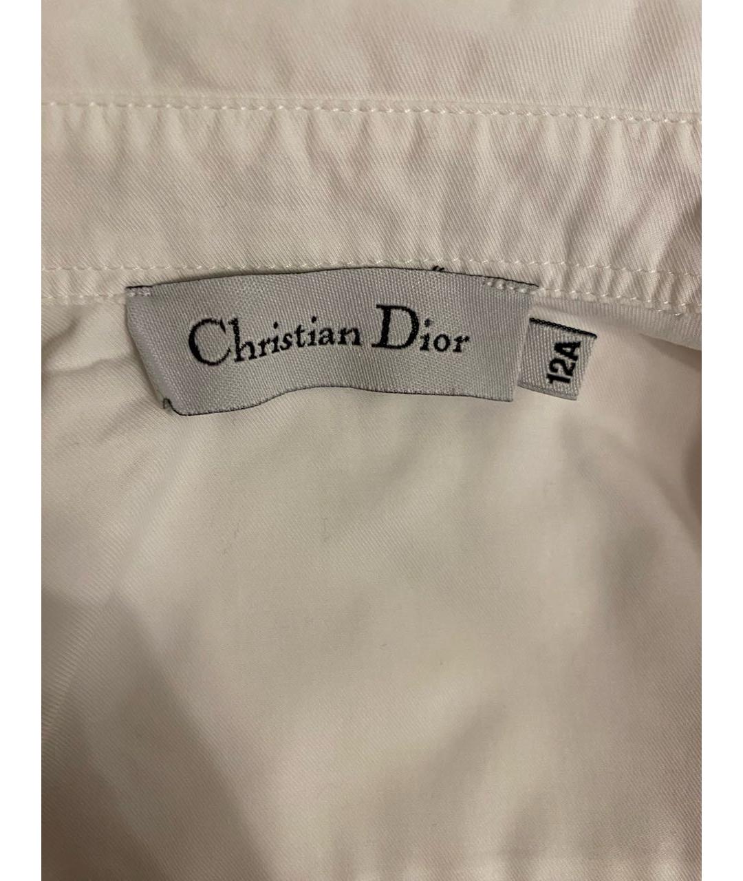CHRISTIAN DIOR Белая хлопковая детская рубашка, фото 3
