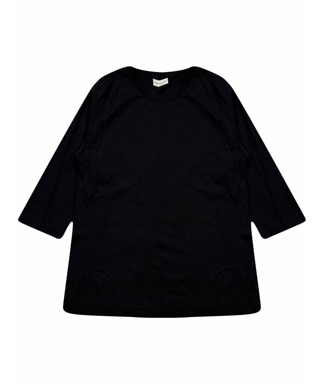 DRIES VAN NOTEN Черная хлопковая футболка, фото 1