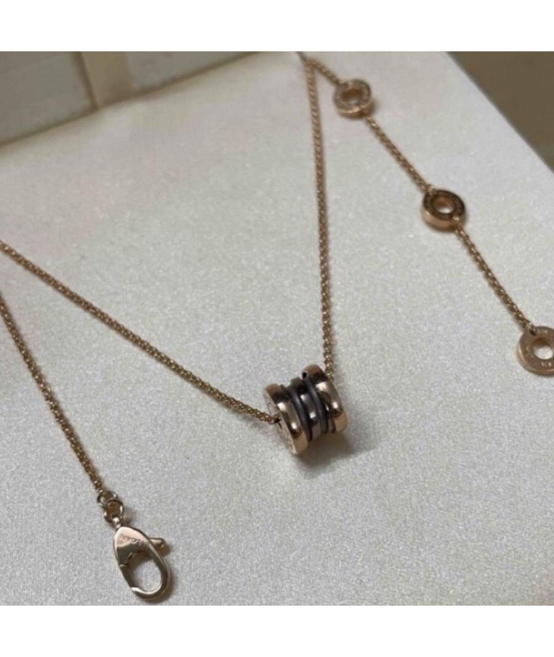BVLGARI Золотая подвеска из розового золота, фото 3