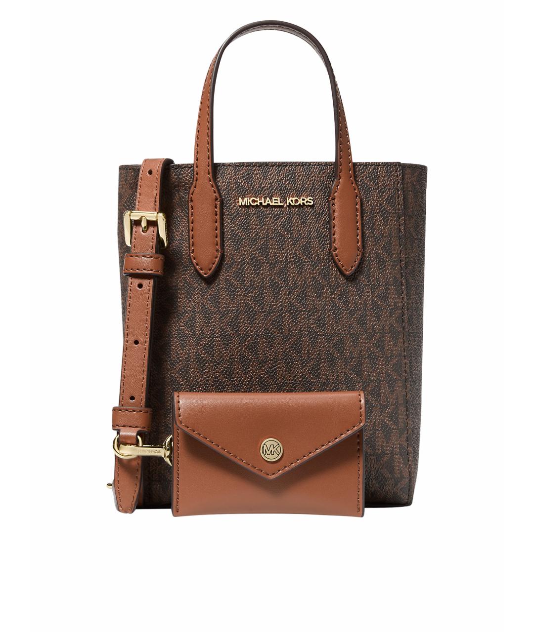 MICHAEL KORS Коричневая сумка через плечо из искусственной кожи, фото 1