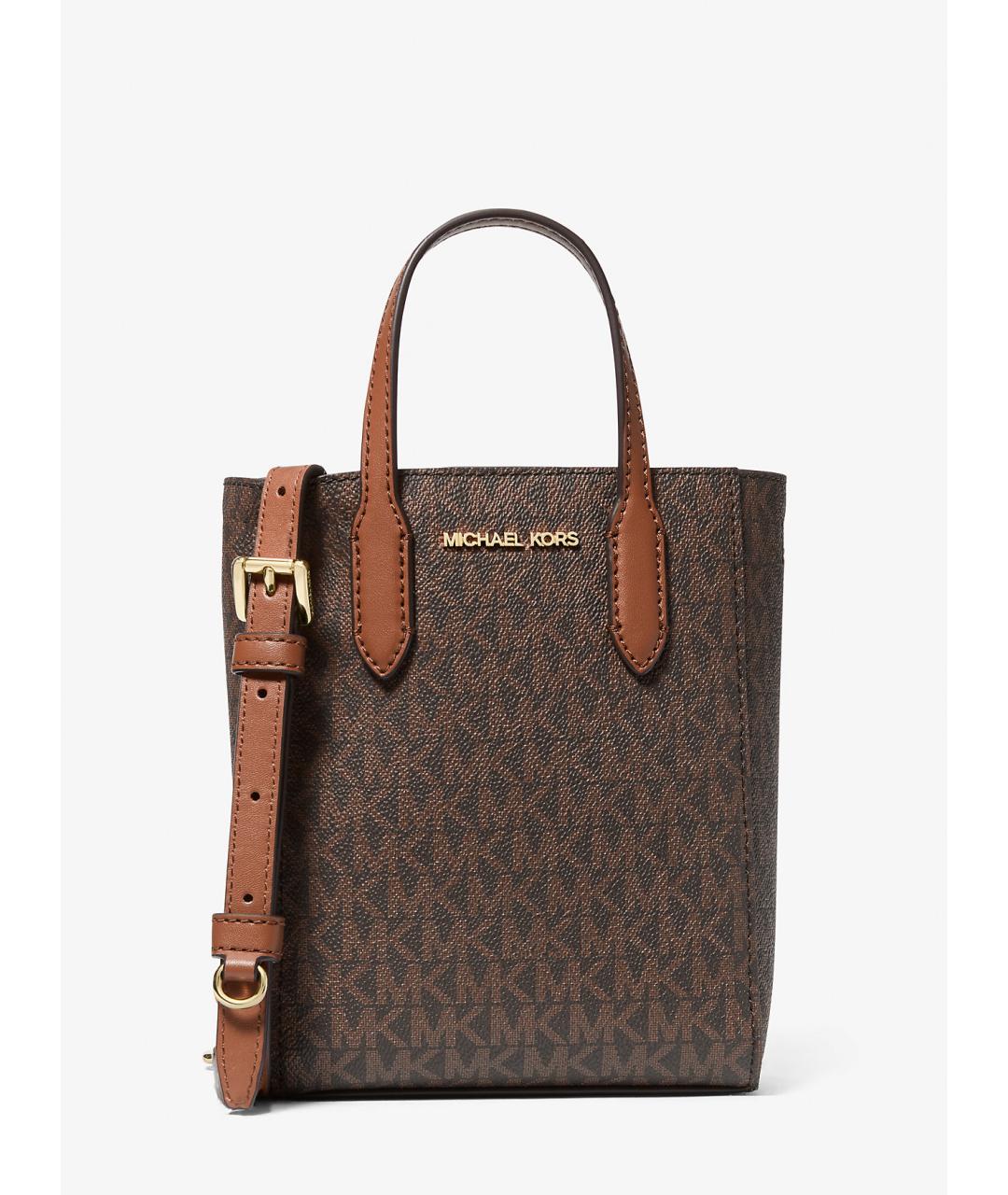 MICHAEL KORS Коричневая сумка через плечо из искусственной кожи, фото 2