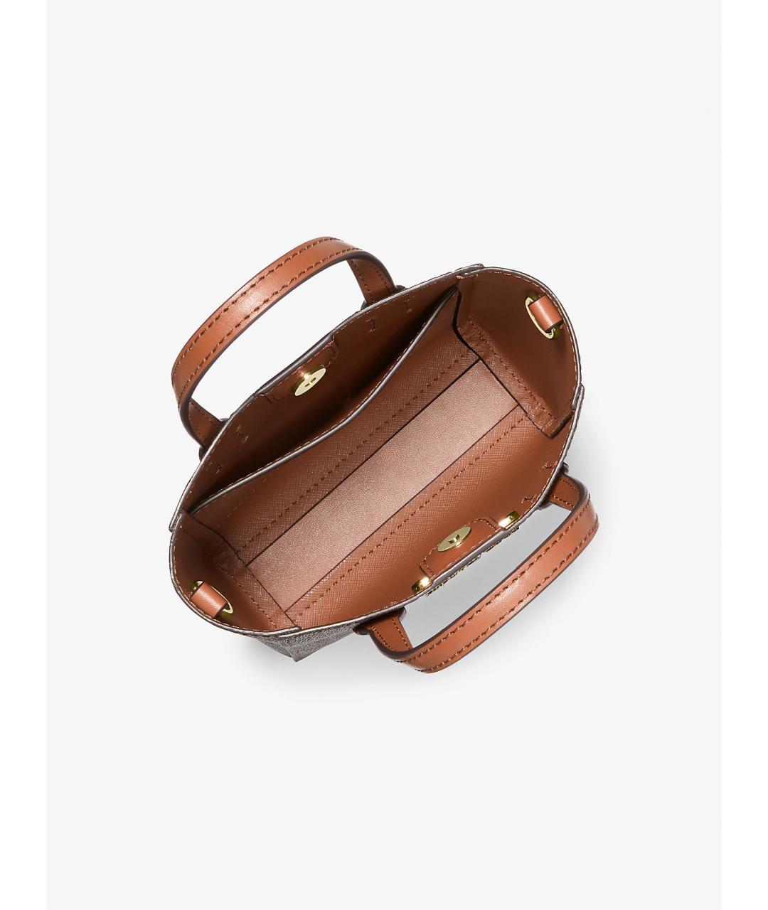 MICHAEL KORS Коричневая сумка через плечо из искусственной кожи, фото 3