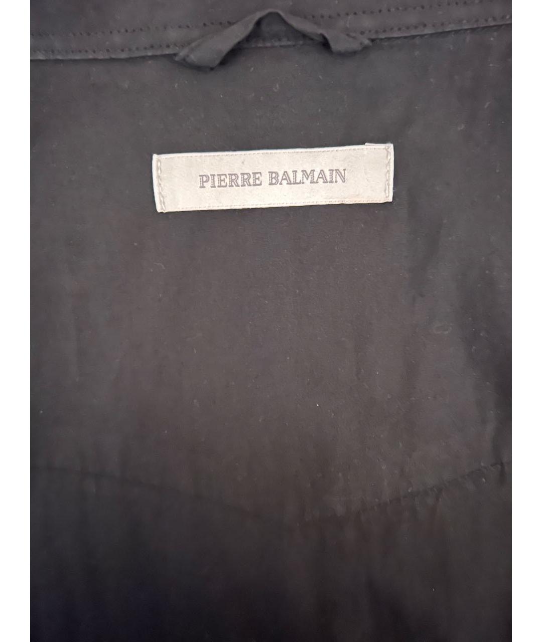 PIERRE BALMAIN Черная хлопковая кэжуал рубашка, фото 3