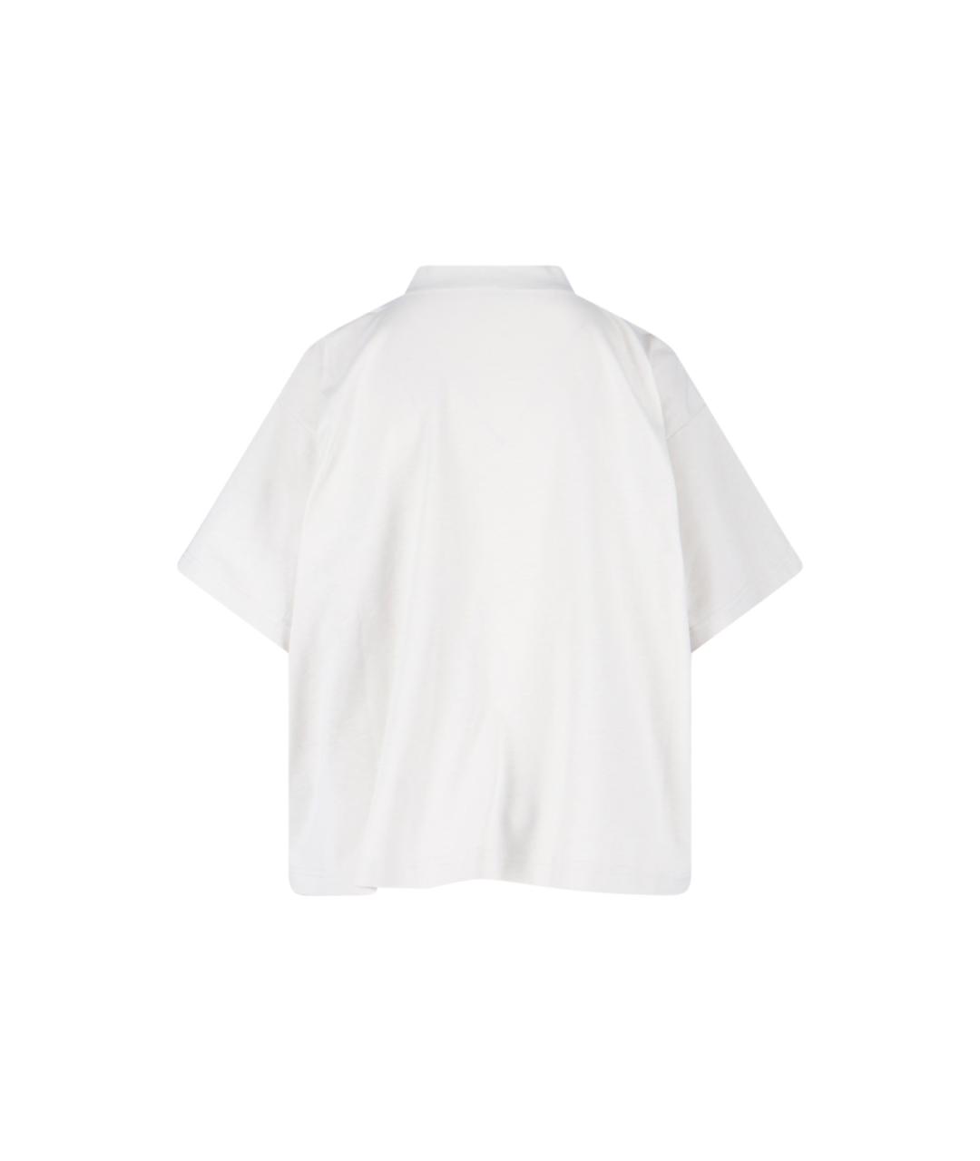 BALENCIAGA Белая хлопковая футболка, фото 2