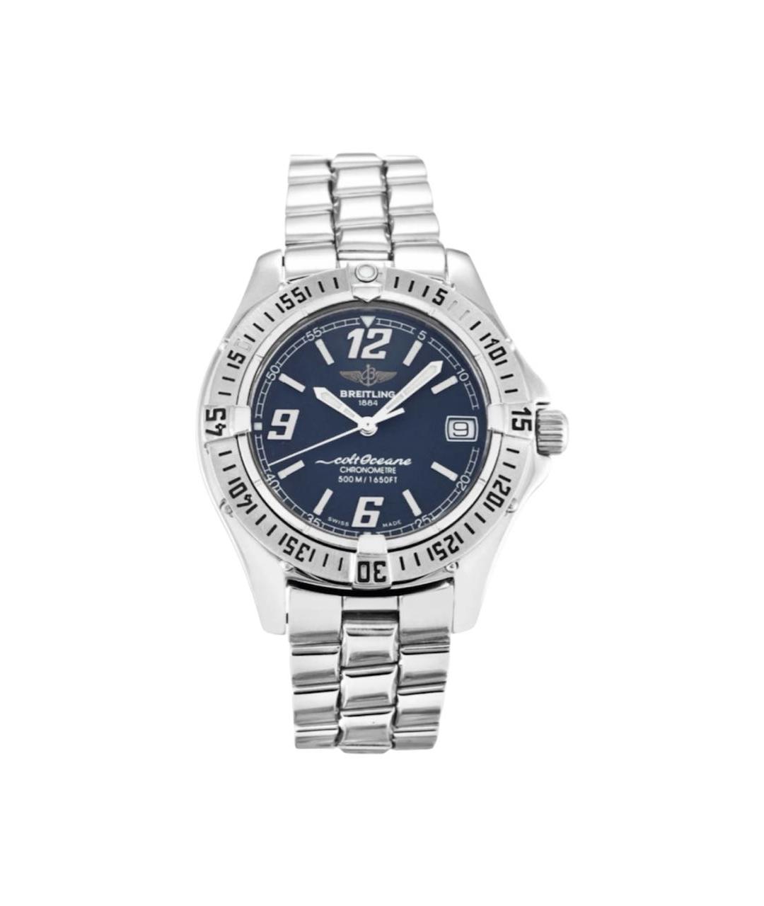 BREITLING Серебряные металлические часы, фото 1