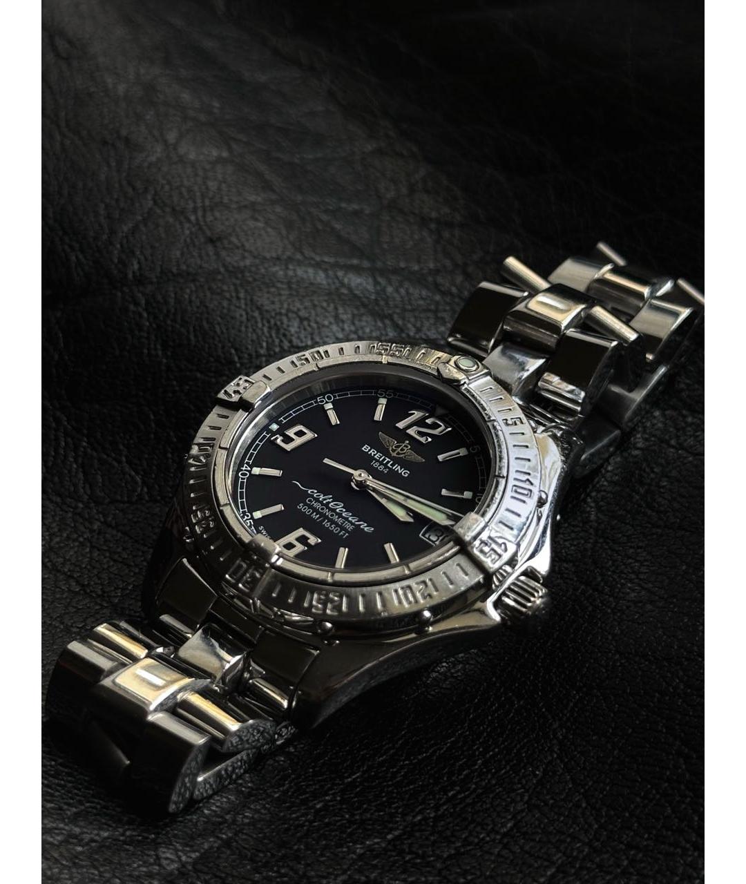 BREITLING Серебряные металлические часы, фото 2