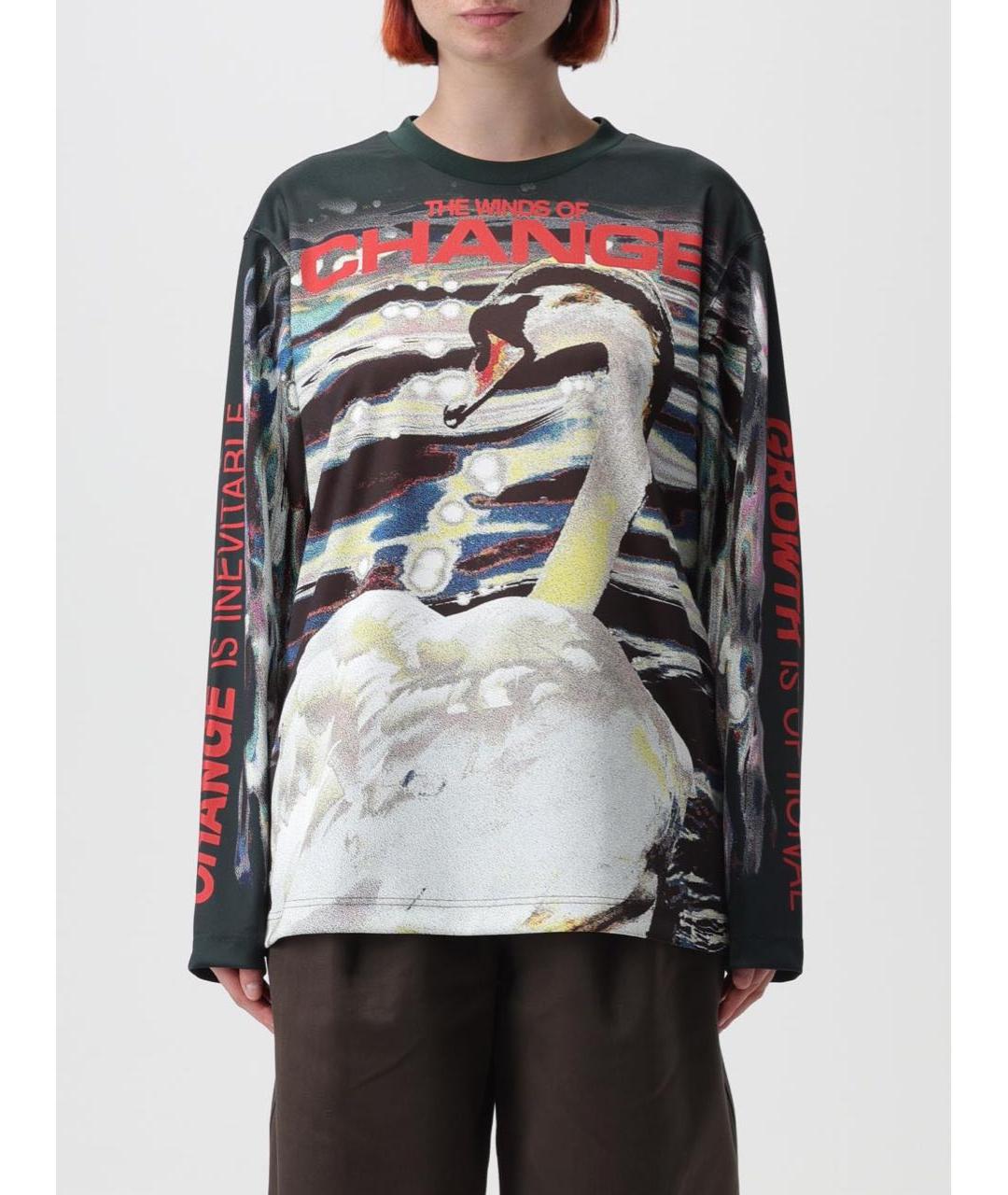 BURBERRY Хаки полиамидовая футболка, фото 2