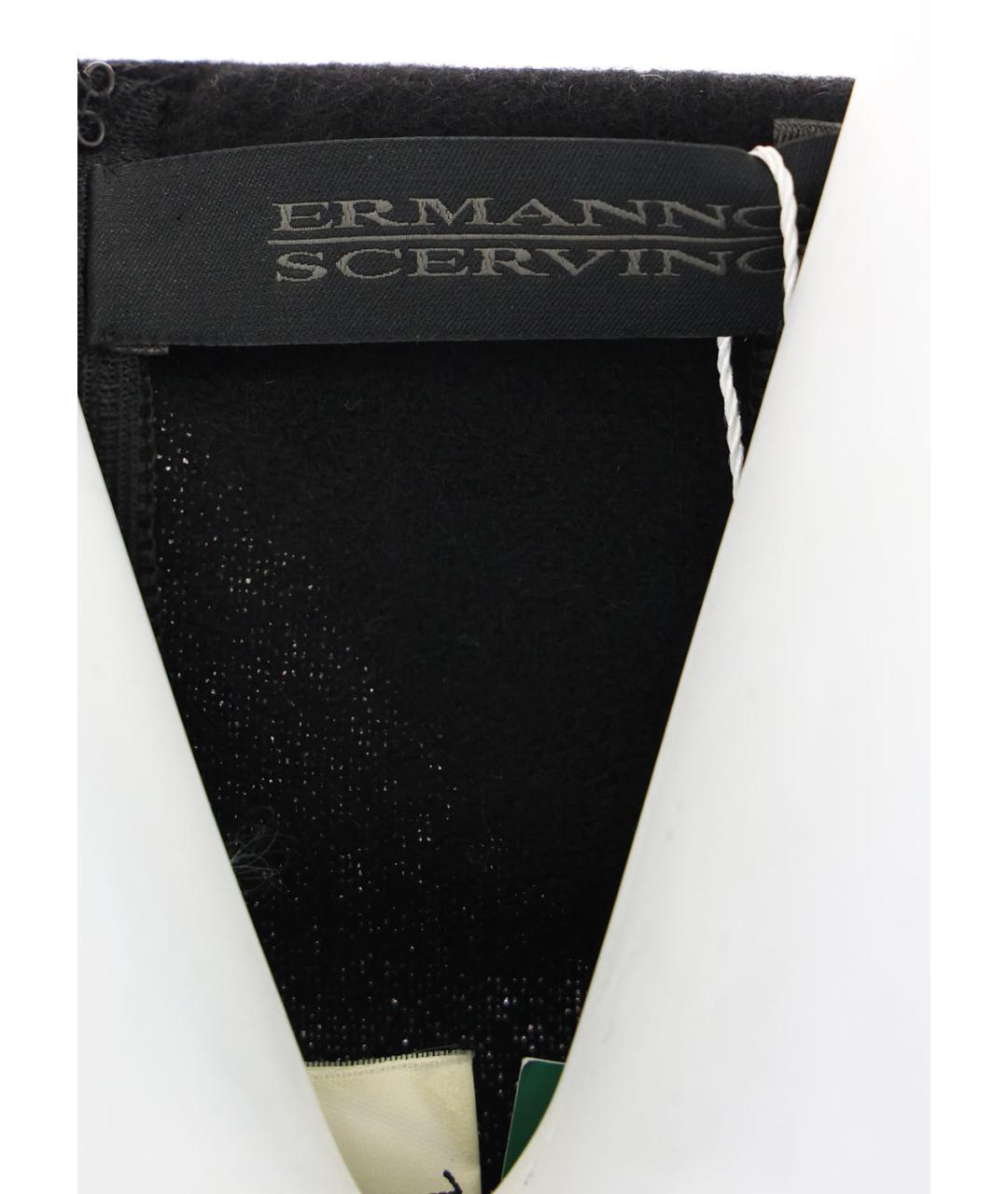 ERMANNO SCERVINO Черное кашемировое повседневное платье, фото 5
