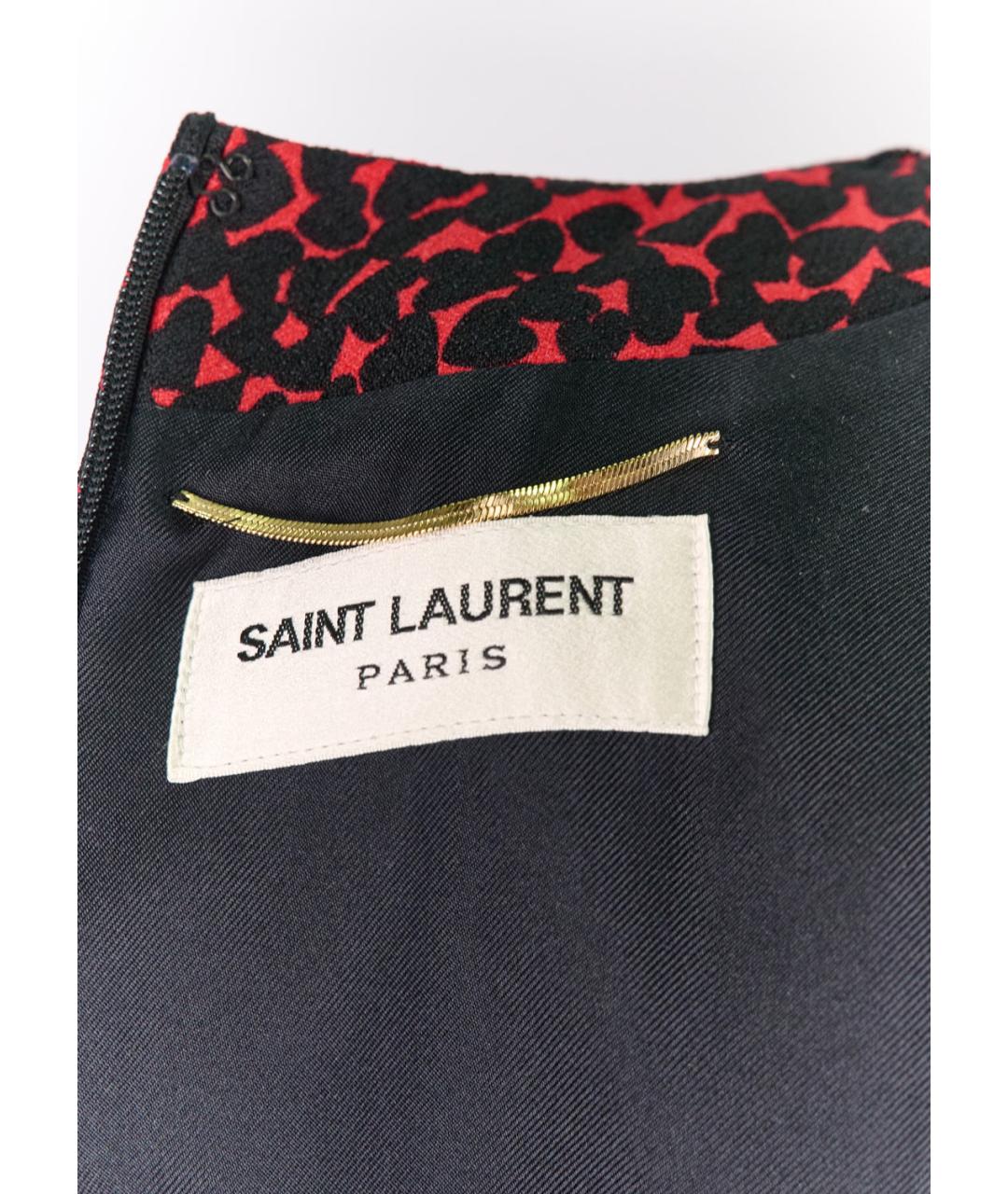 SAINT LAURENT Мульти вискозное повседневное платье, фото 5