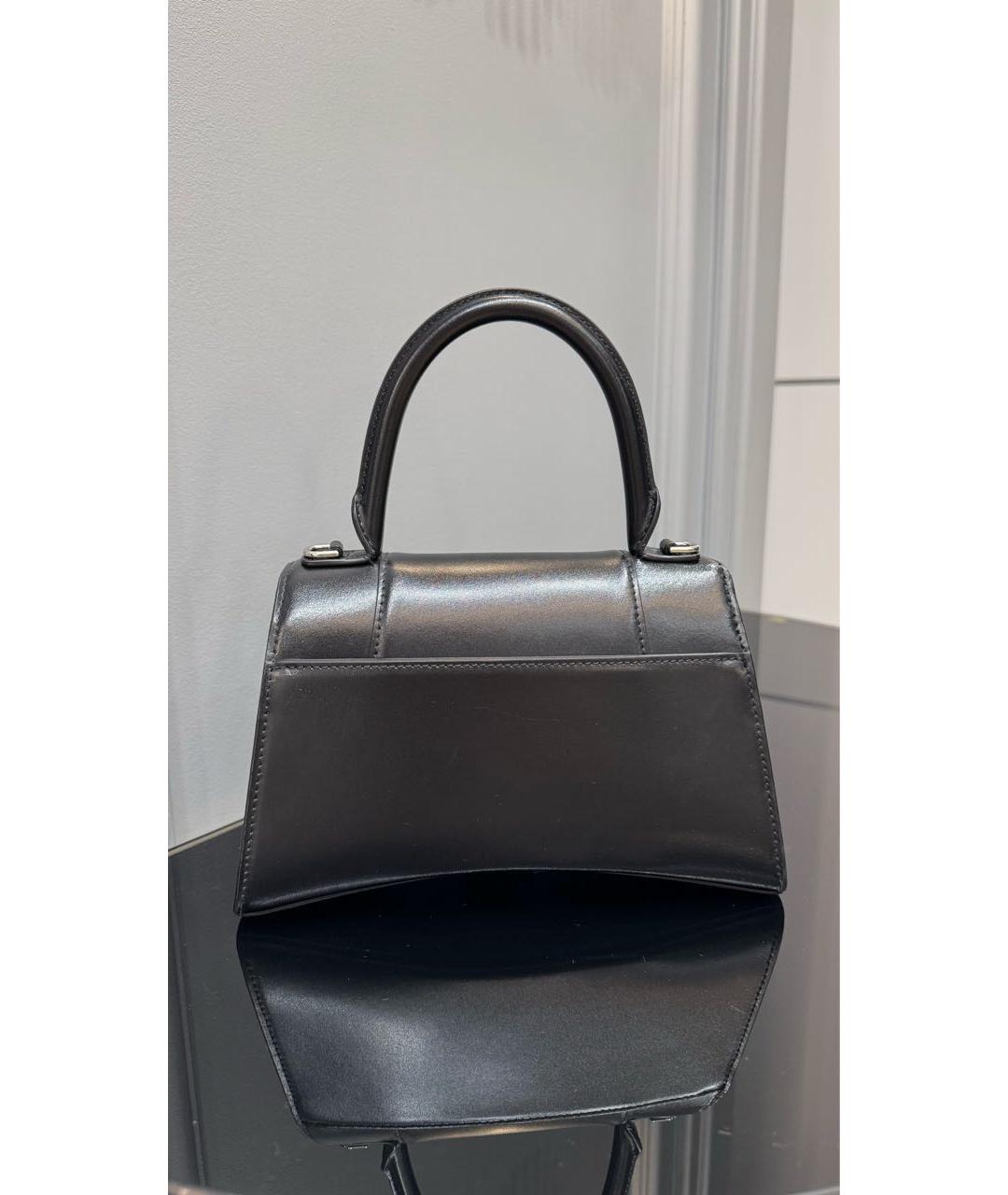 BALENCIAGA Черная кожаная сумка с короткими ручками, фото 5