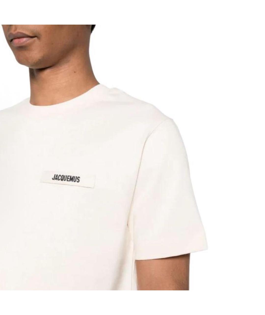 JACQUEMUS Бежевая футболка, фото 5