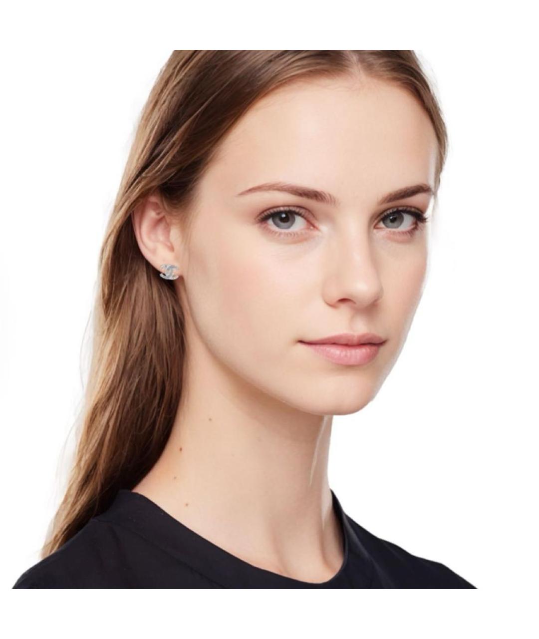 CHANEL Серебряные серебряные серьги, фото 4