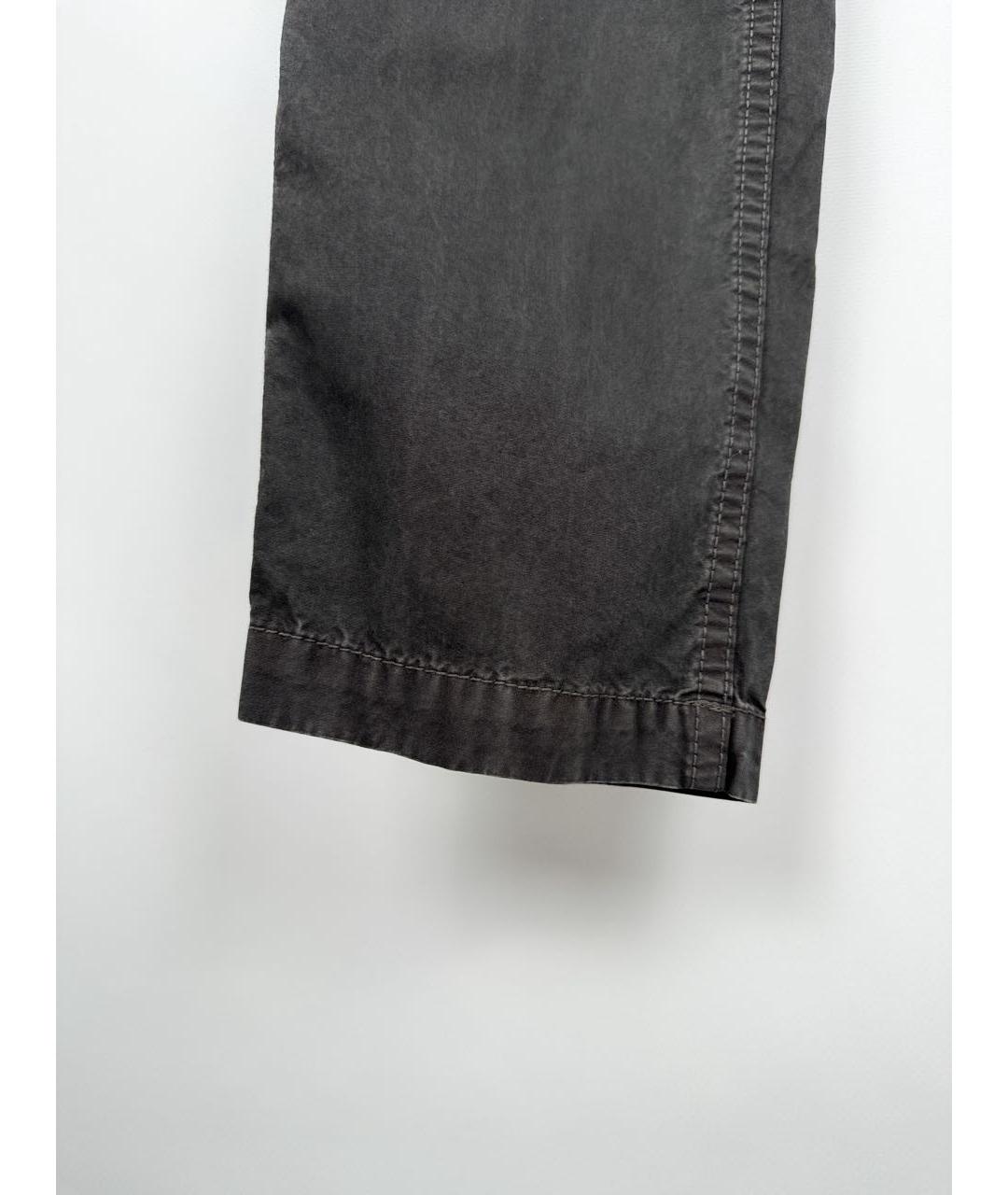 STONE ISLAND Антрацитовые хлопковые повседневные брюки, фото 5