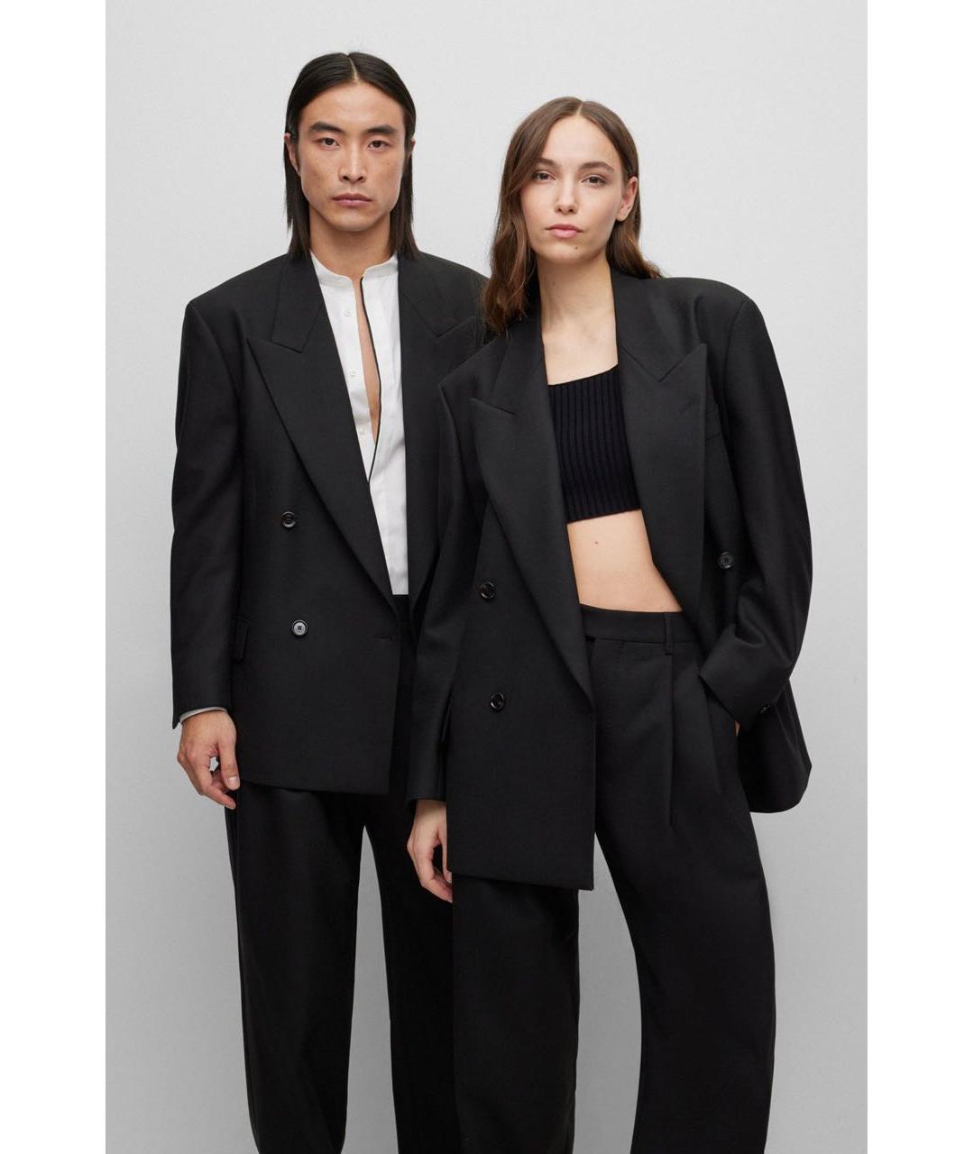 HUGO BOSS Черный шерстяной костюм с брюками, фото 5