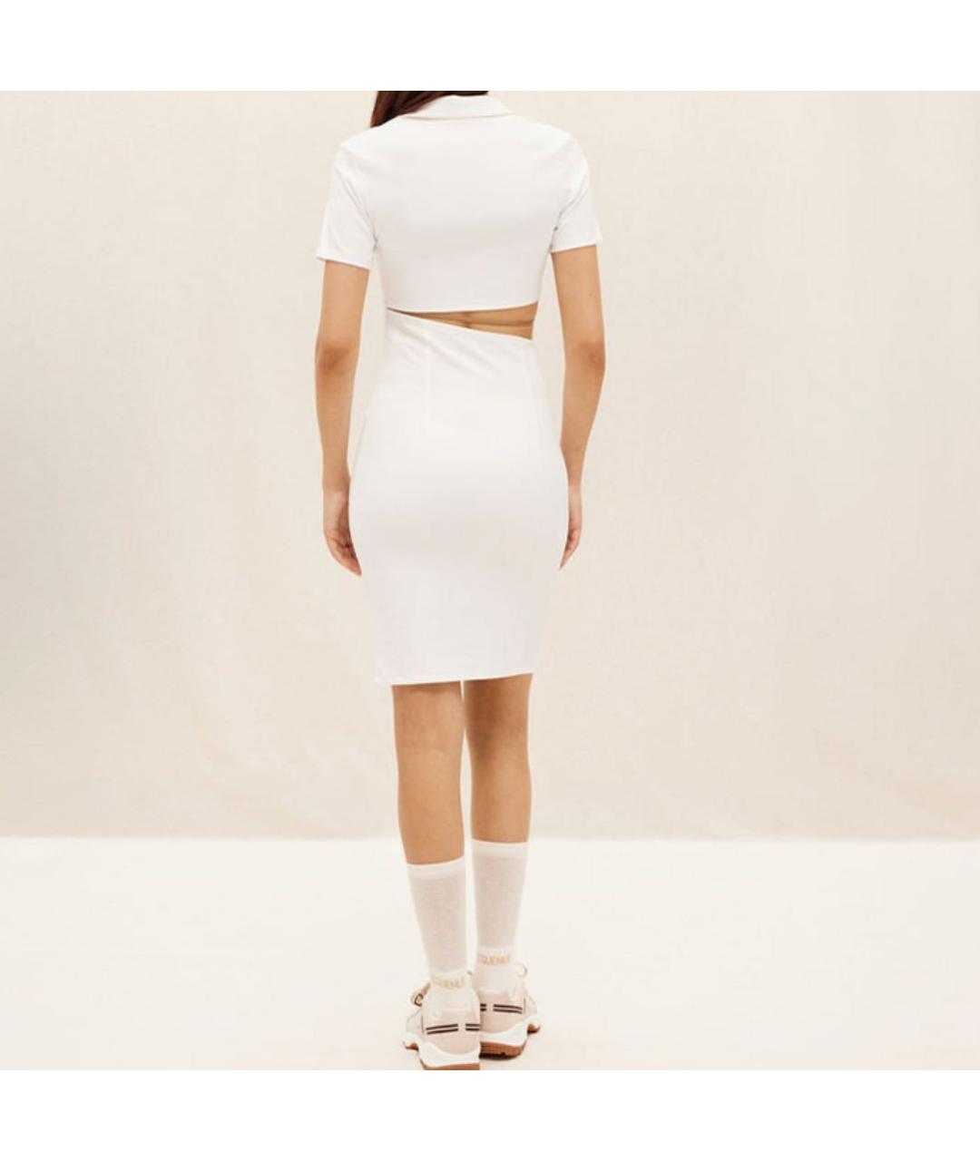 JACQUEMUS Белое повседневное платье, фото 4