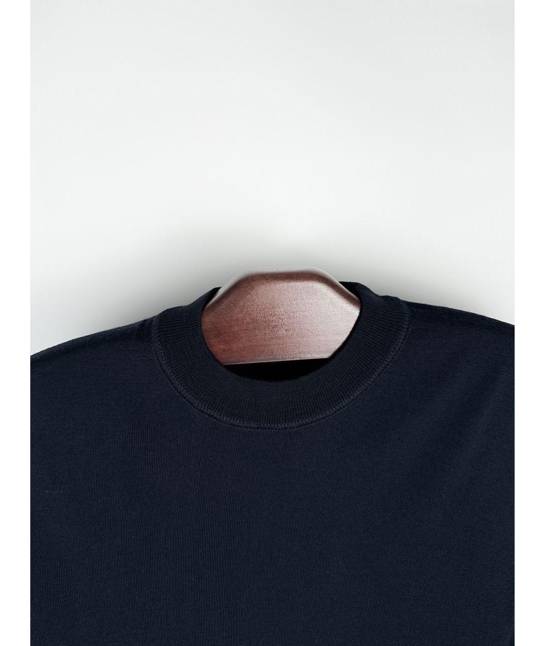 STONE ISLAND Темно-синий шерстяной джемпер / свитер, фото 3