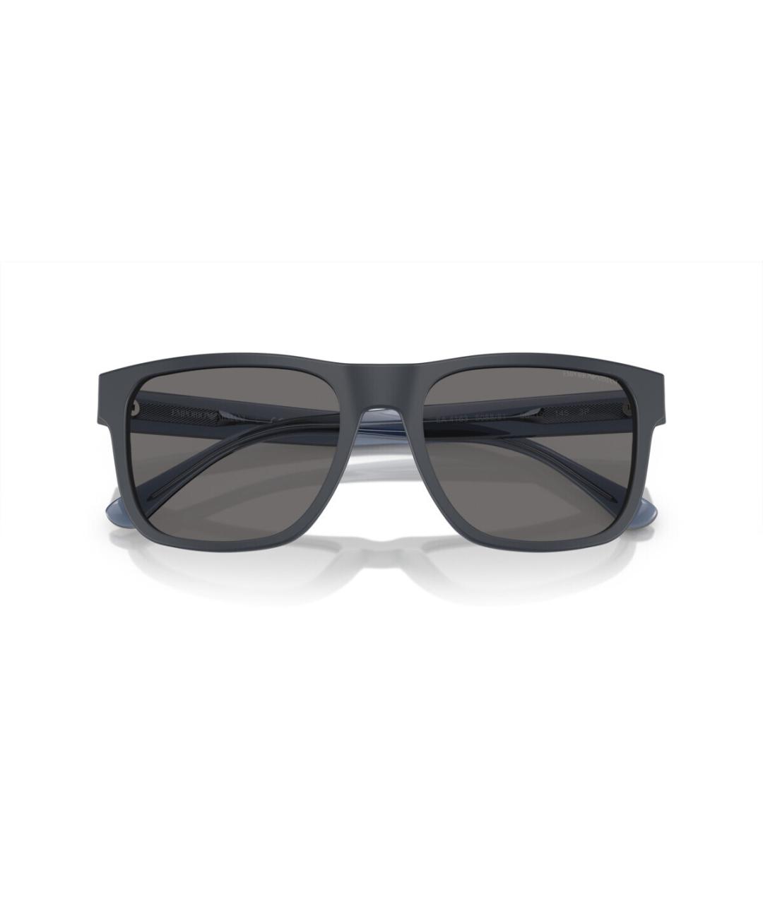 EMPORIO ARMANI Синие пластиковые солнцезащитные очки, фото 6