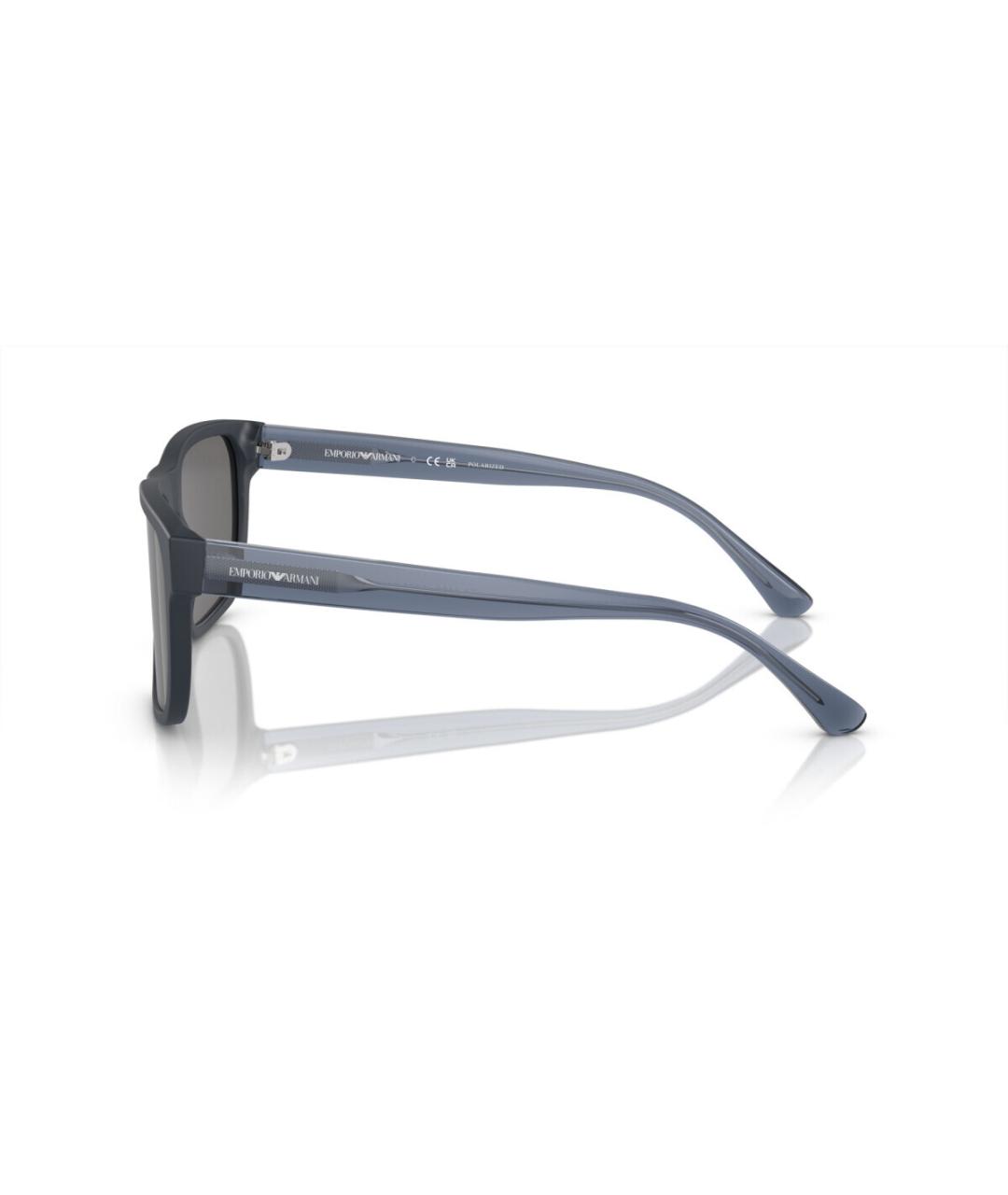 EMPORIO ARMANI Синие пластиковые солнцезащитные очки, фото 3