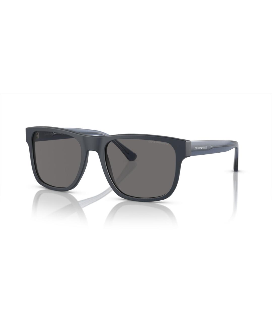 EMPORIO ARMANI Синие пластиковые солнцезащитные очки, фото 7