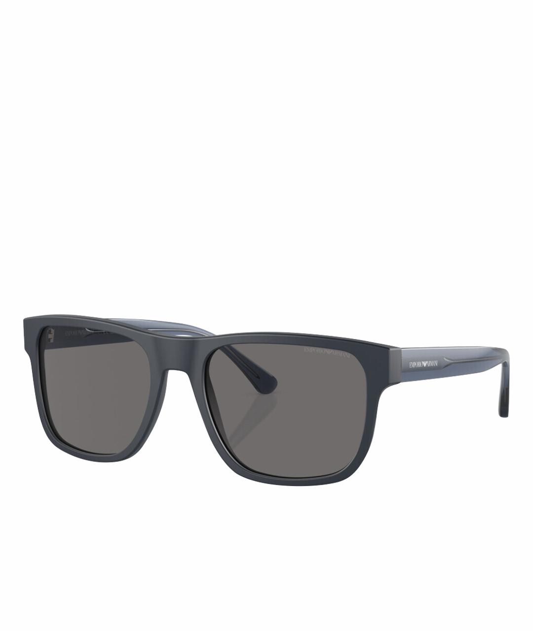 EMPORIO ARMANI Синие пластиковые солнцезащитные очки, фото 1