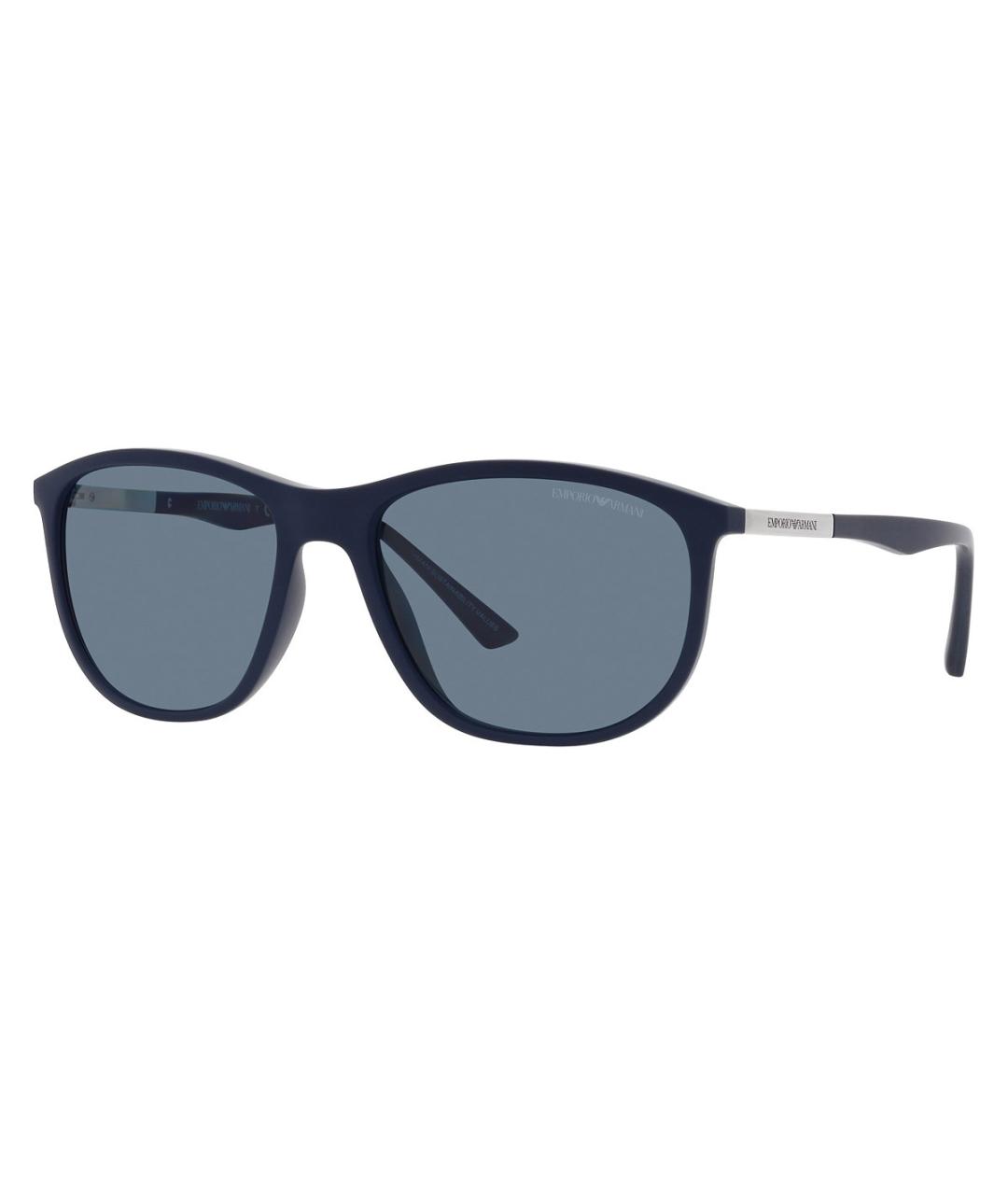 EMPORIO ARMANI Синие пластиковые солнцезащитные очки, фото 7