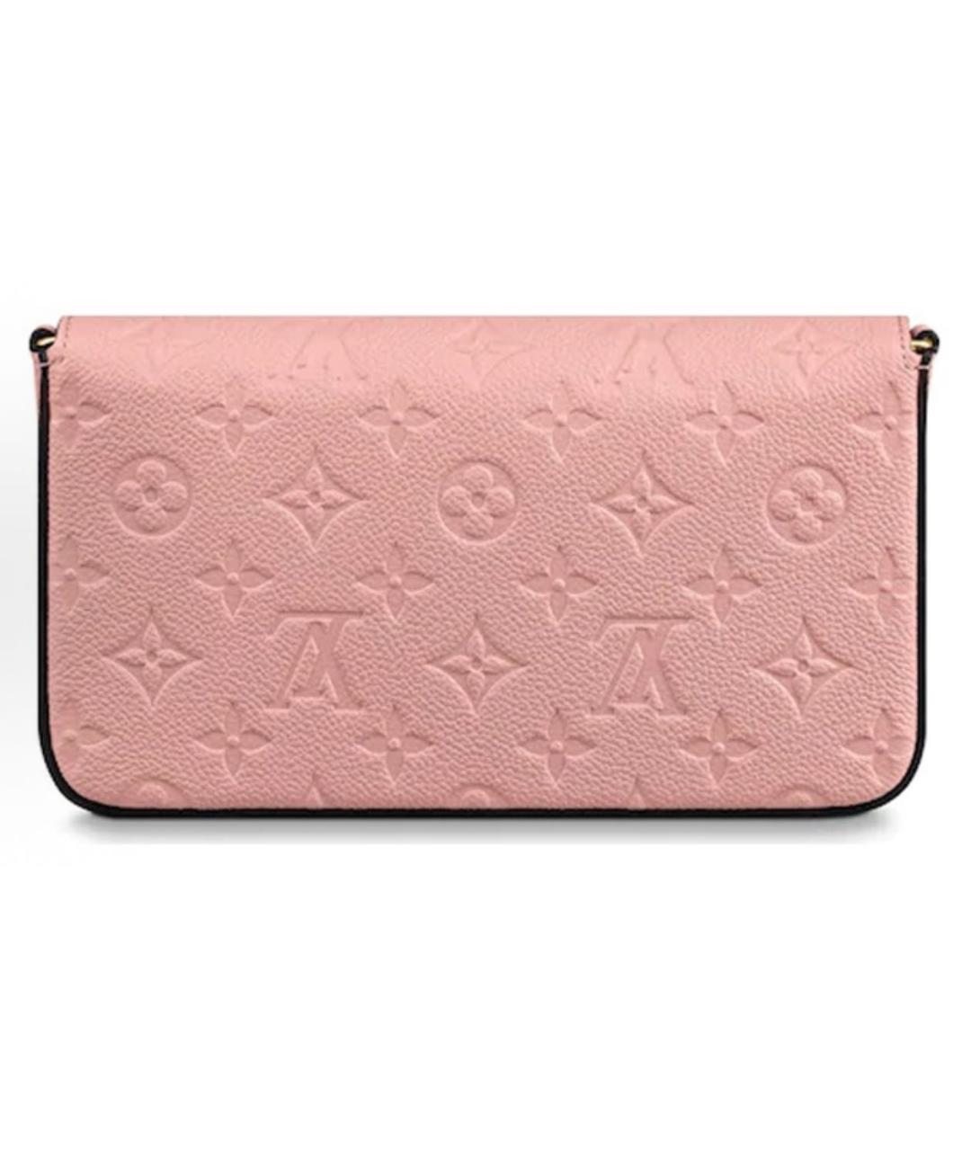 LOUIS VUITTON Розовая кожаная сумка через плечо, фото 2