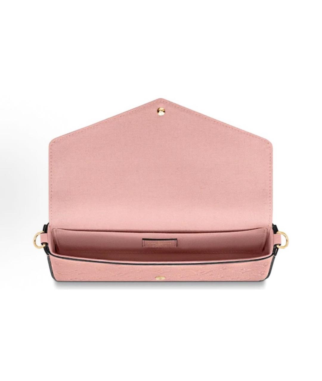 LOUIS VUITTON Розовая кожаная сумка через плечо, фото 4