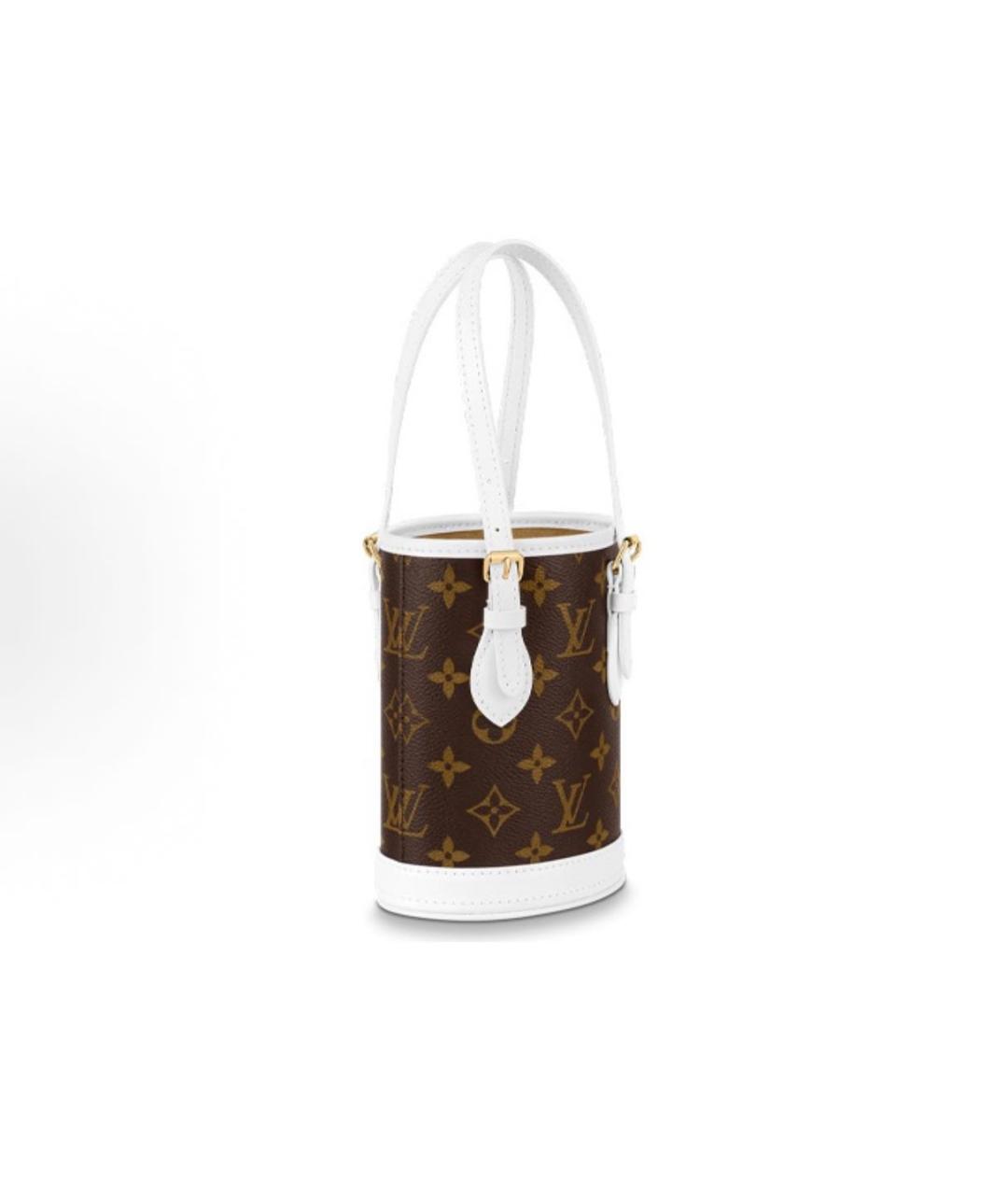 LOUIS VUITTON Белая кожаная сумка через плечо, фото 2