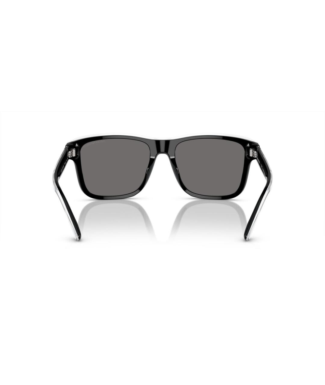 EMPORIO ARMANI Черные пластиковые солнцезащитные очки, фото 5