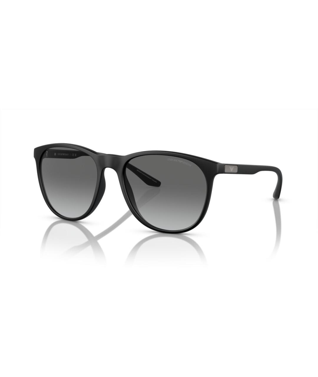 EMPORIO ARMANI Черные пластиковые солнцезащитные очки, фото 7