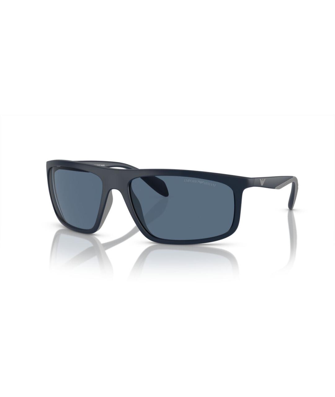 EMPORIO ARMANI Синие пластиковые солнцезащитные очки, фото 7