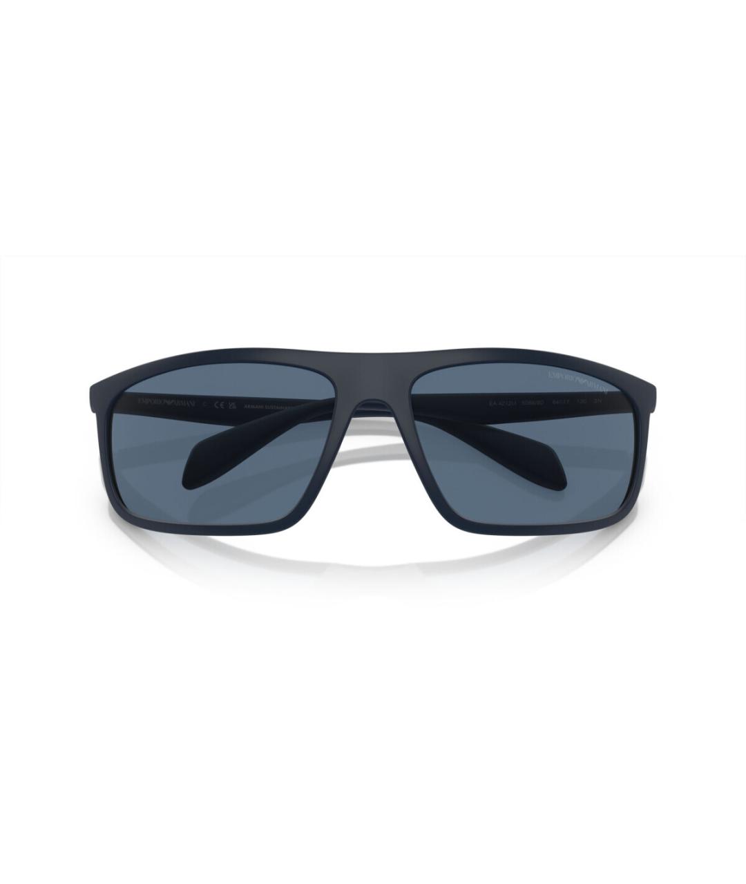 EMPORIO ARMANI Синие пластиковые солнцезащитные очки, фото 6
