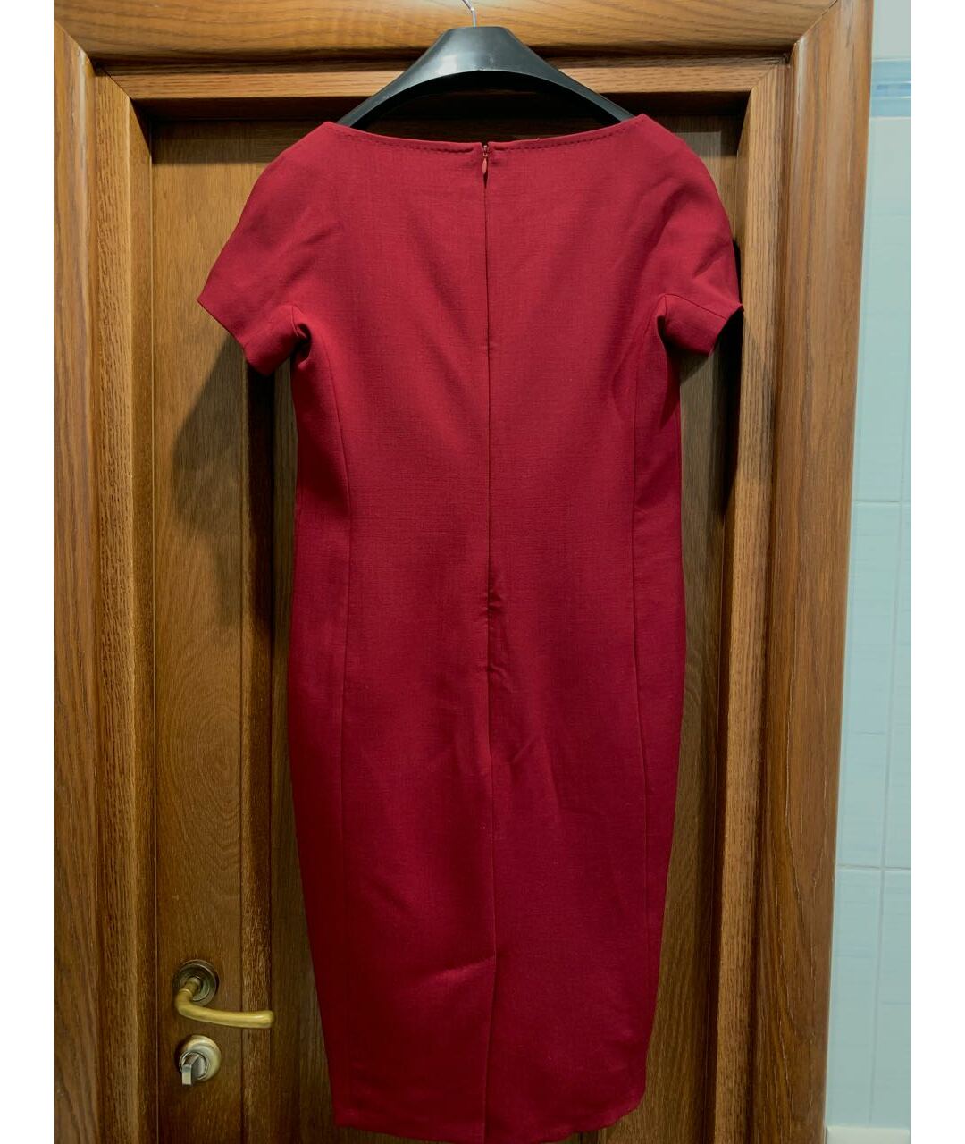 MAX MARA Красное хлопковое повседневное платье, фото 3